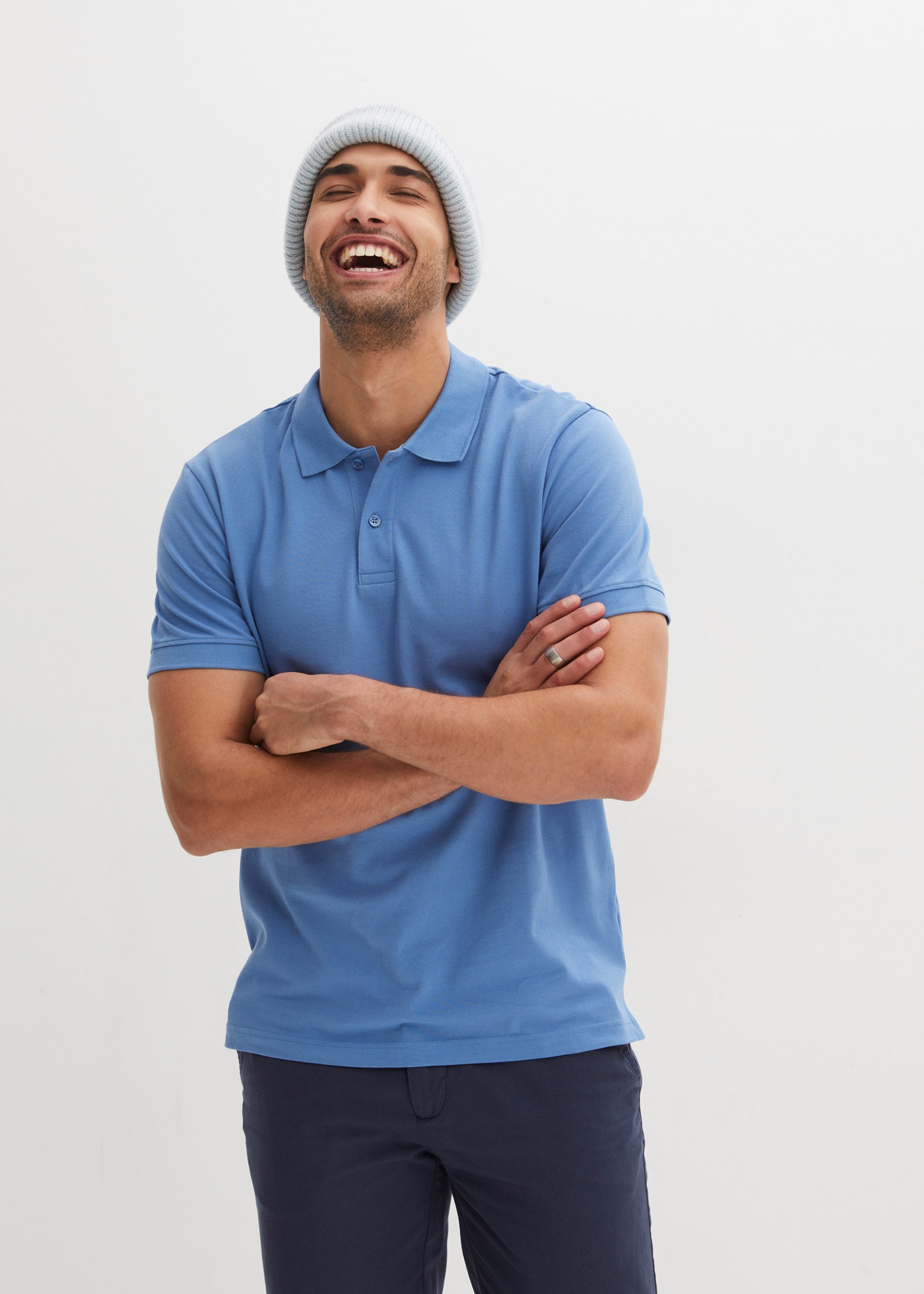 bonprix Poloshirt »Piqué-Poloshirt aus reiner Baumwolle« 1 Regular Fit, Kurzarm, aus hautfreundlicher Baumwolle