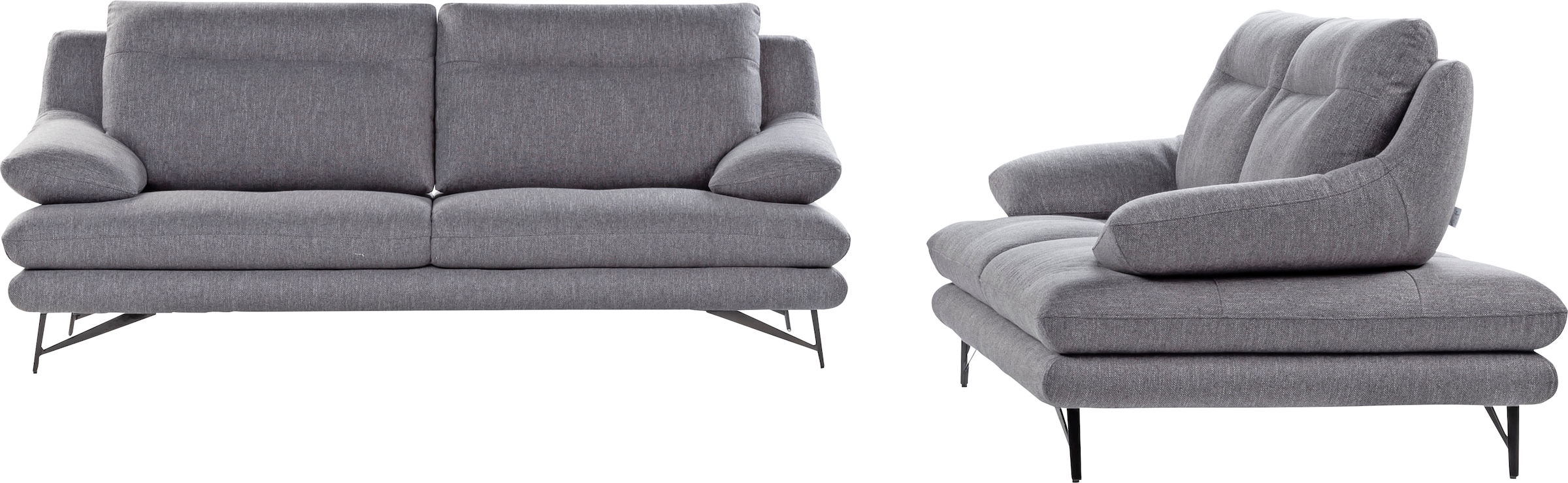 CALIA ITALIA 2-Sitzer »Cezanne, italienisches Designsofa mit erstklassigem Sitzkomfort«, wahlweise mit Sitztiefenverstellung