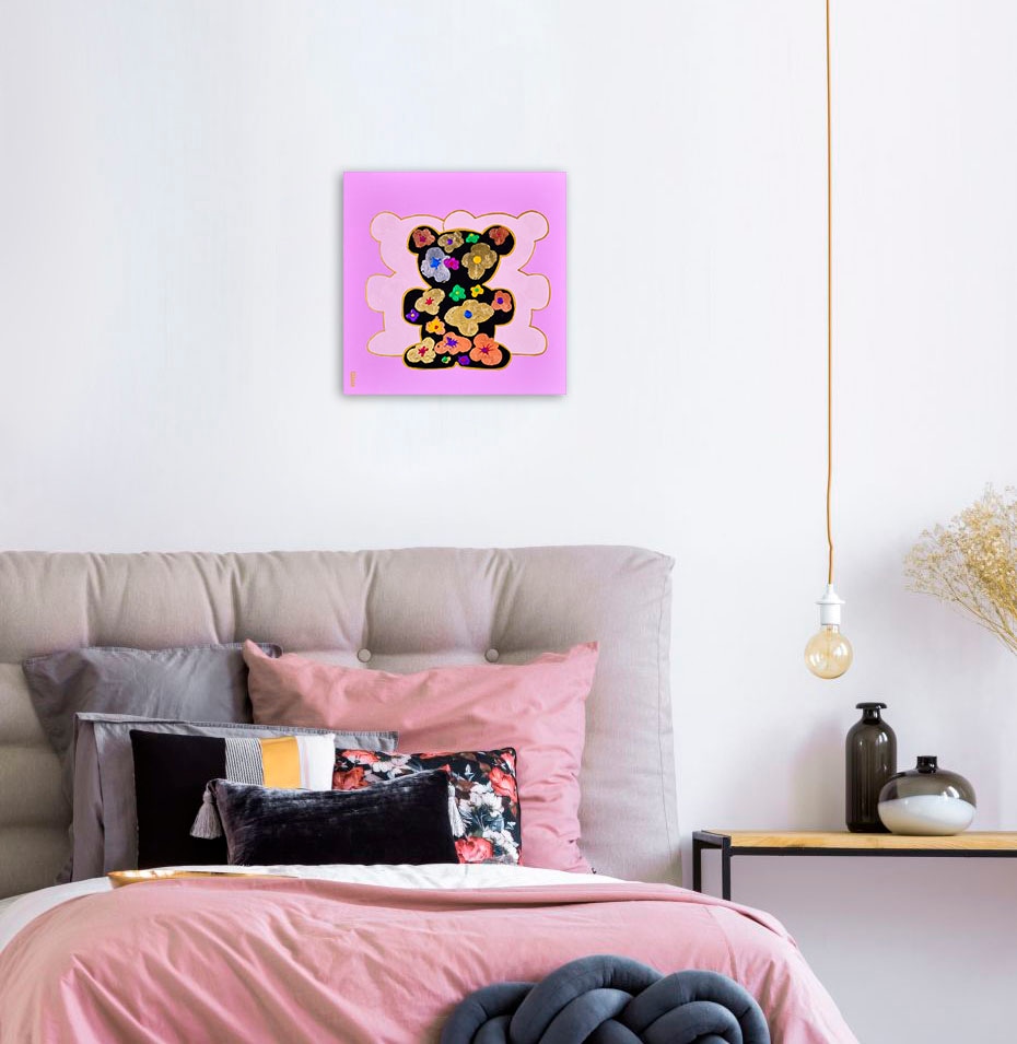 queence Leinwandbild »Bears VII«, Bär-Bären-Kunst, (1 St.), Premium-Leinwandstoff, Handarbeit aus Deutschland