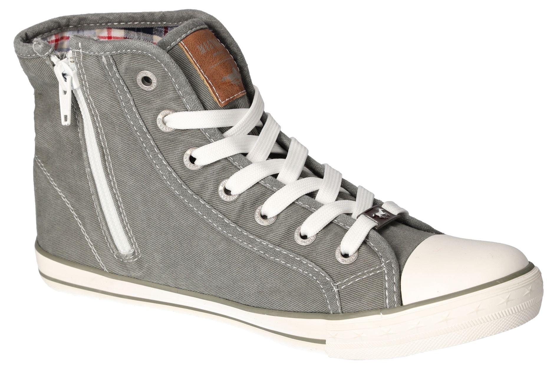 Mustang Shoes Sneaker, High Top-Sneaker, Schnürschuh mit Label in der Laufsohle