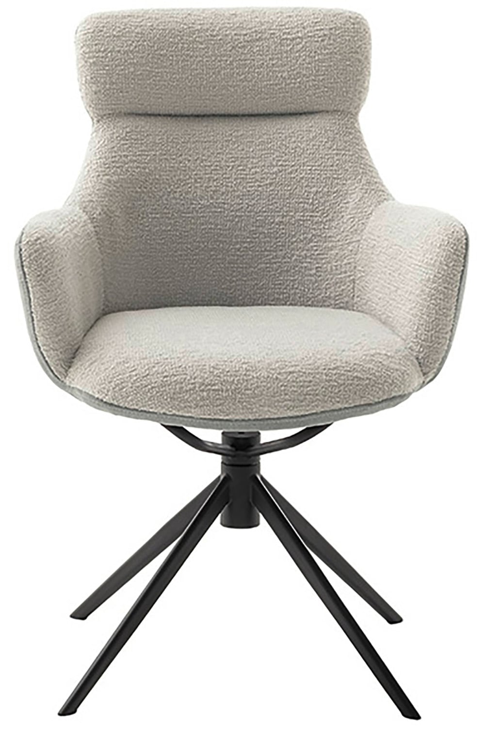 MCA furniture Esszimmerstuhl, Feingewebe, (2er-Set), drehbar 360°, Dreh- & Schwingfunktion, Sitzhöhe ca. 50 cm