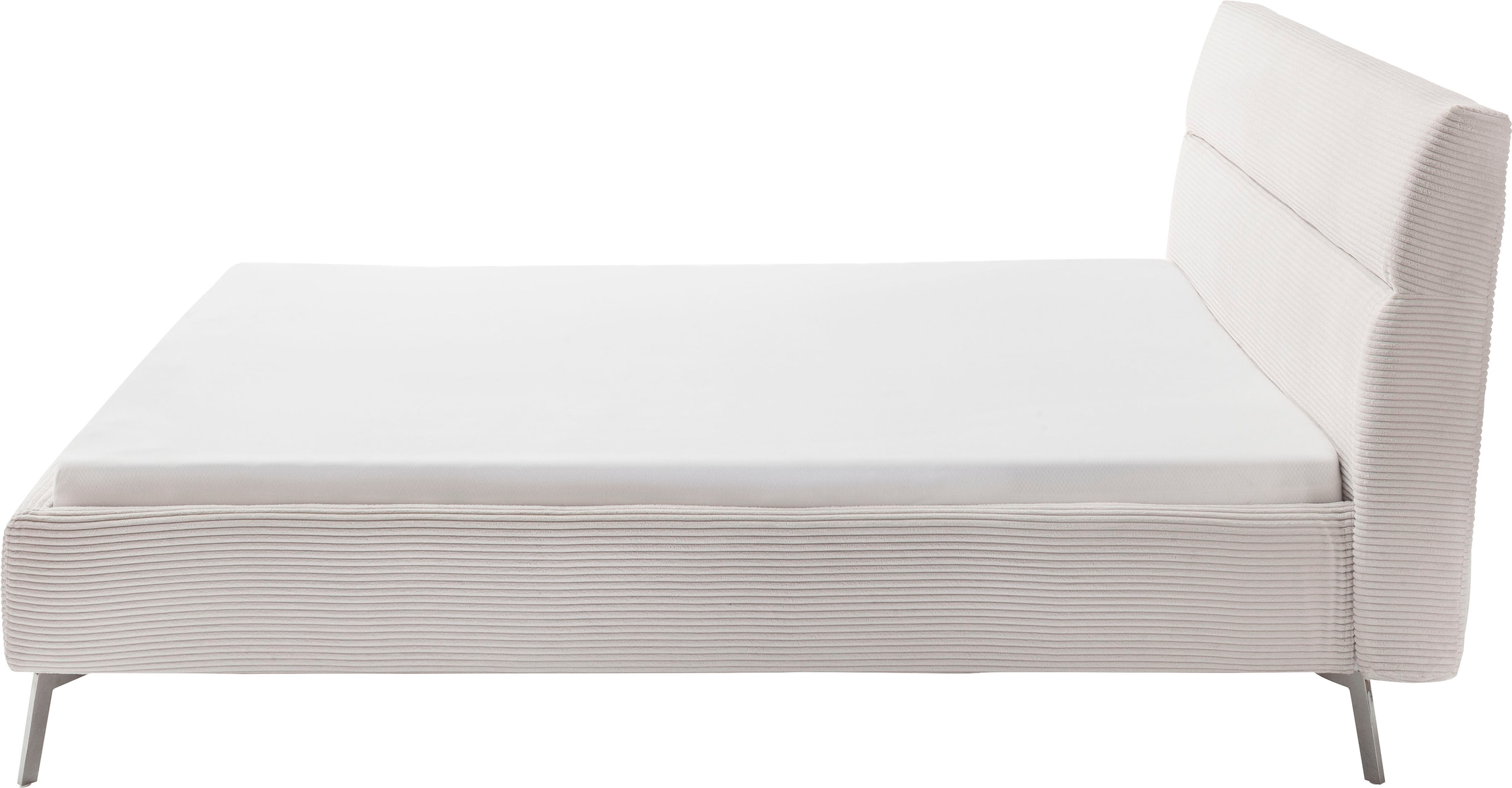 Home affaire Polsterbett »Elvo, weichgepolstertes Kopfteil, wahweise Überlänge, 140-200 cm breit« inkl. 7-fache Einlegetiefenverstellung & saugroboterfreundliche Höhe