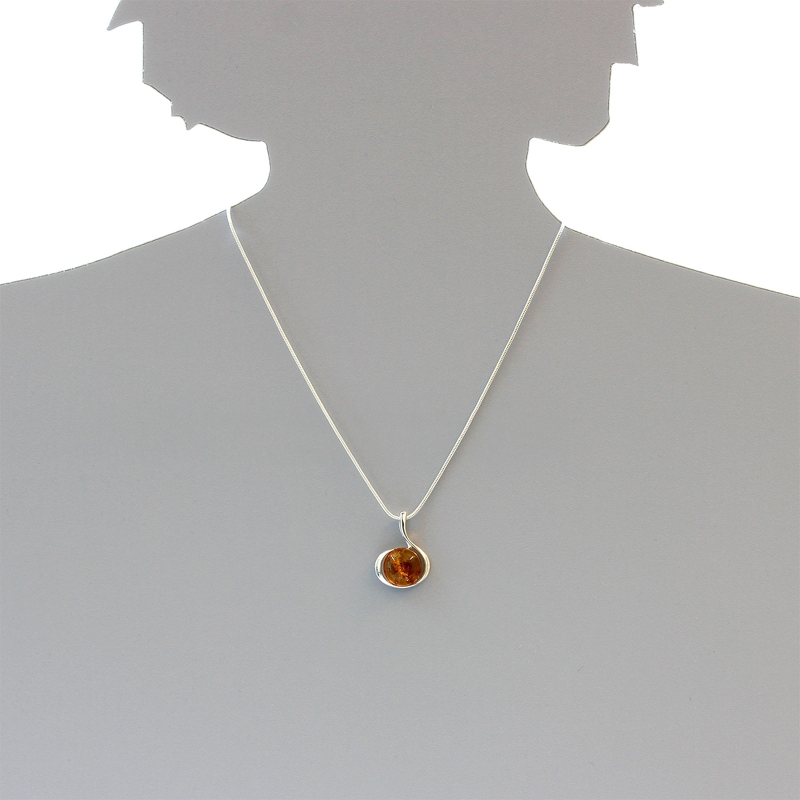 OSTSEE-SCHMUCK Kette mit Anhänger »- Leonie - Silber 925/000 - Bernstein«