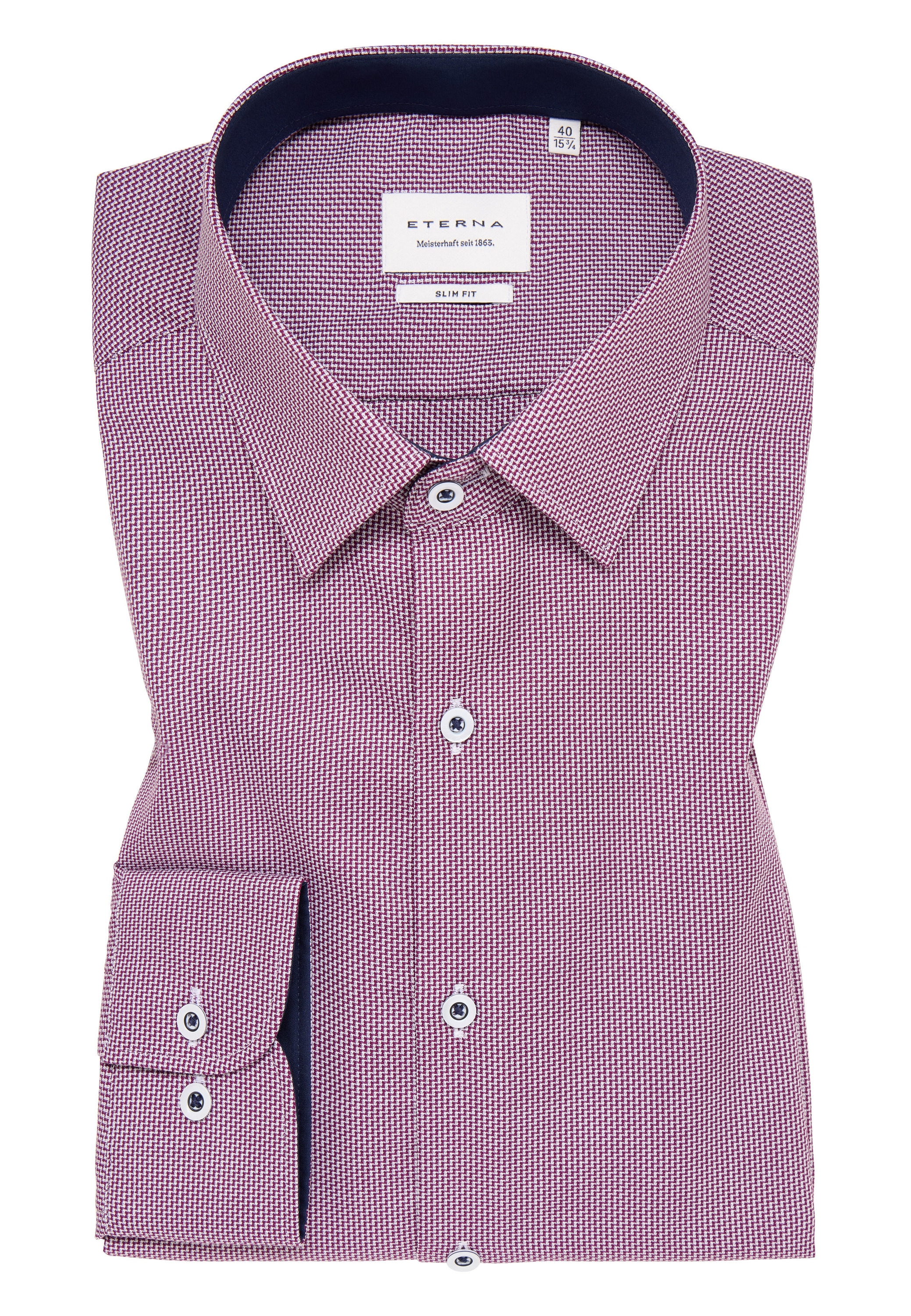 Eterna Langarmhemd »SLIM FIT«, NON IRON (bügelfrei)