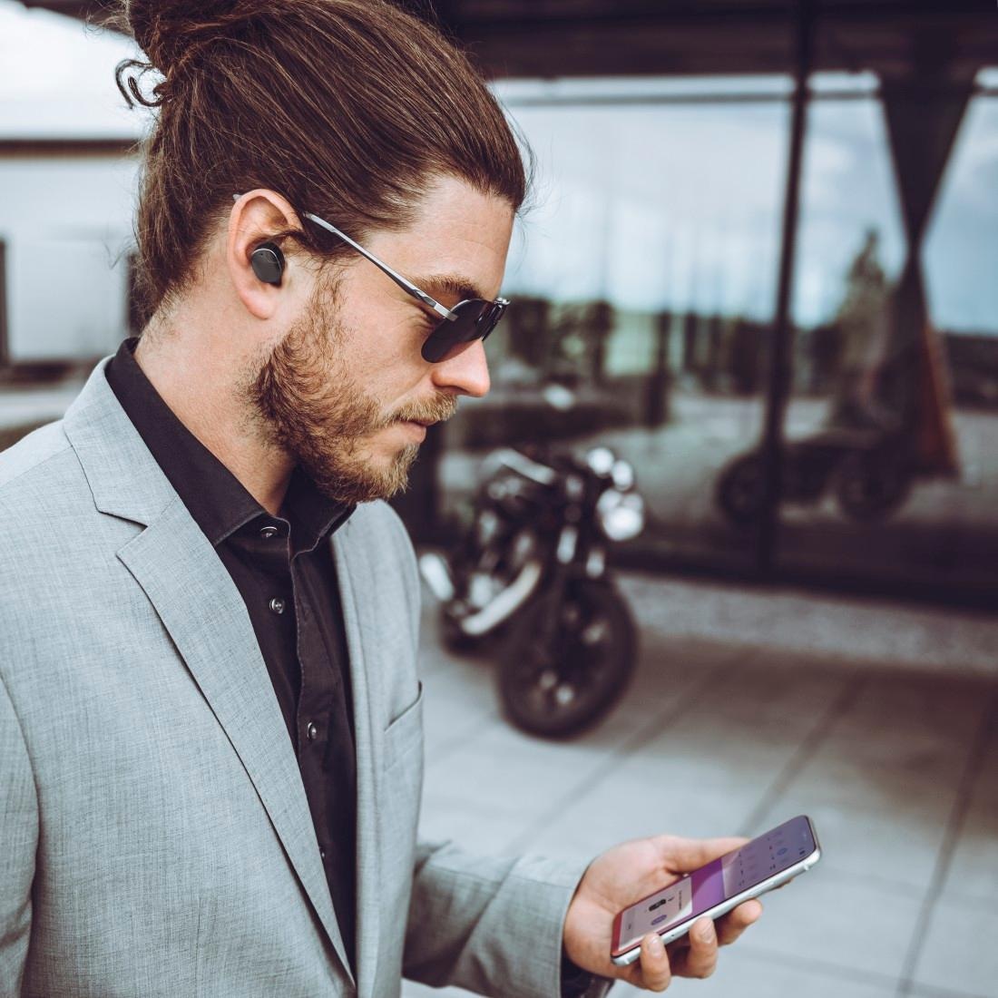 Hama Bluetooth-Kopfhörer »Spirit Pure True Sprachsteuerung Finger-Touch Wireless, In Lautstärkeregler,Rufannahmetaste, bei BT OTTO kabellos«, Ear Kopfhörer Sensor, jetzt