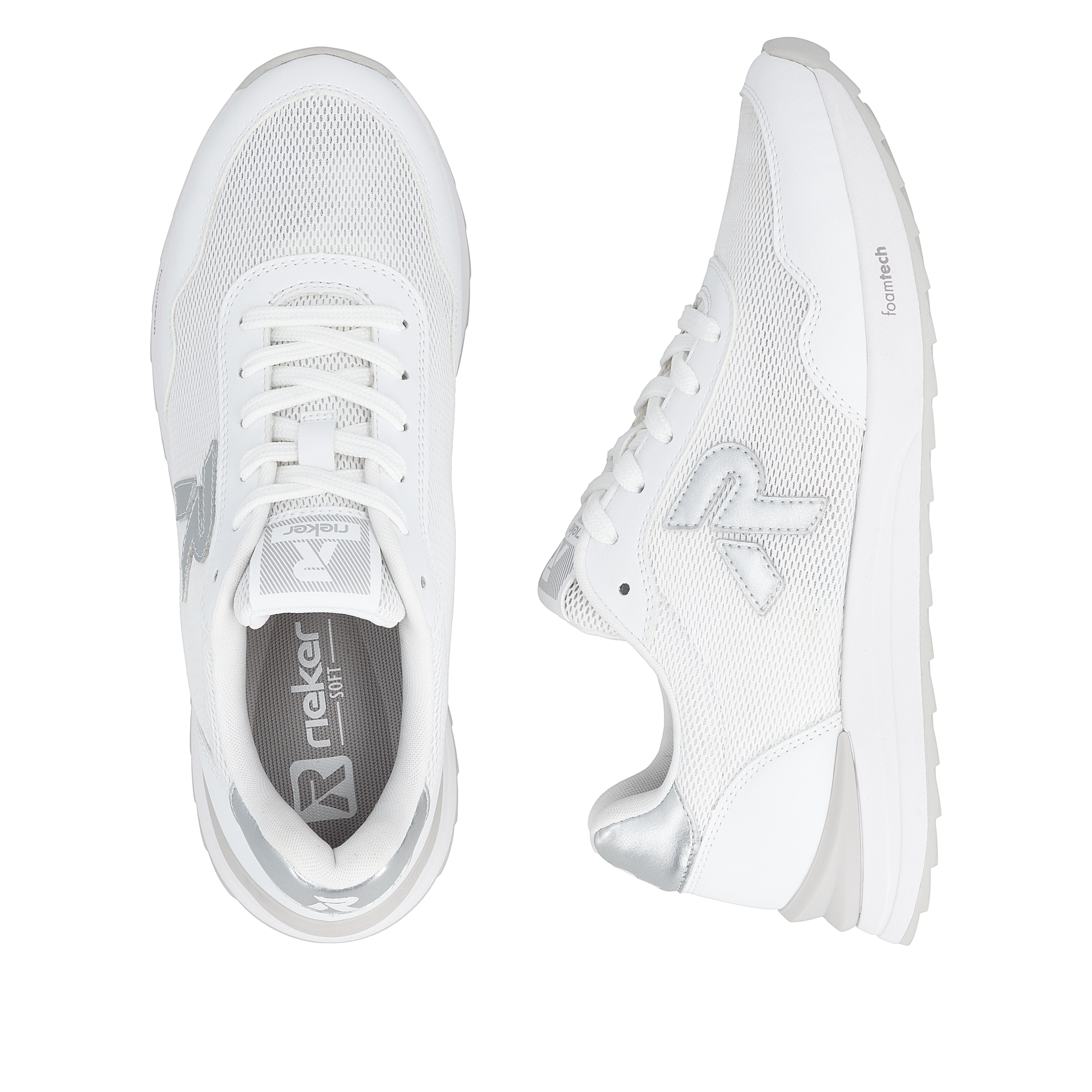 RIEKER Sport Sneaker  Schnürschuh, Halbschuh, Freizeitsneaker mit leichter Laufsohle
