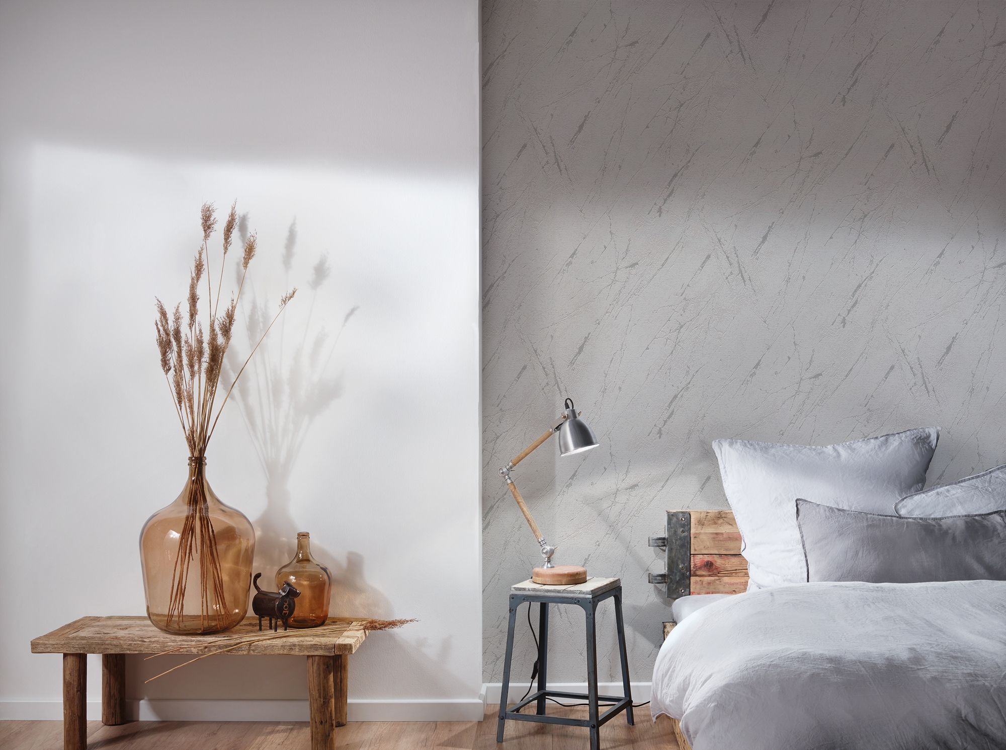 A.S. Création Vliestapete »Casual Living Marmor-Tapete Mustertapete Stein-Optik Steinoptik« leicht glänzend strukturiert Vliestapete Marmor für Schlafzimmer Küche Wohnzimmer Marmoroptik Flur
