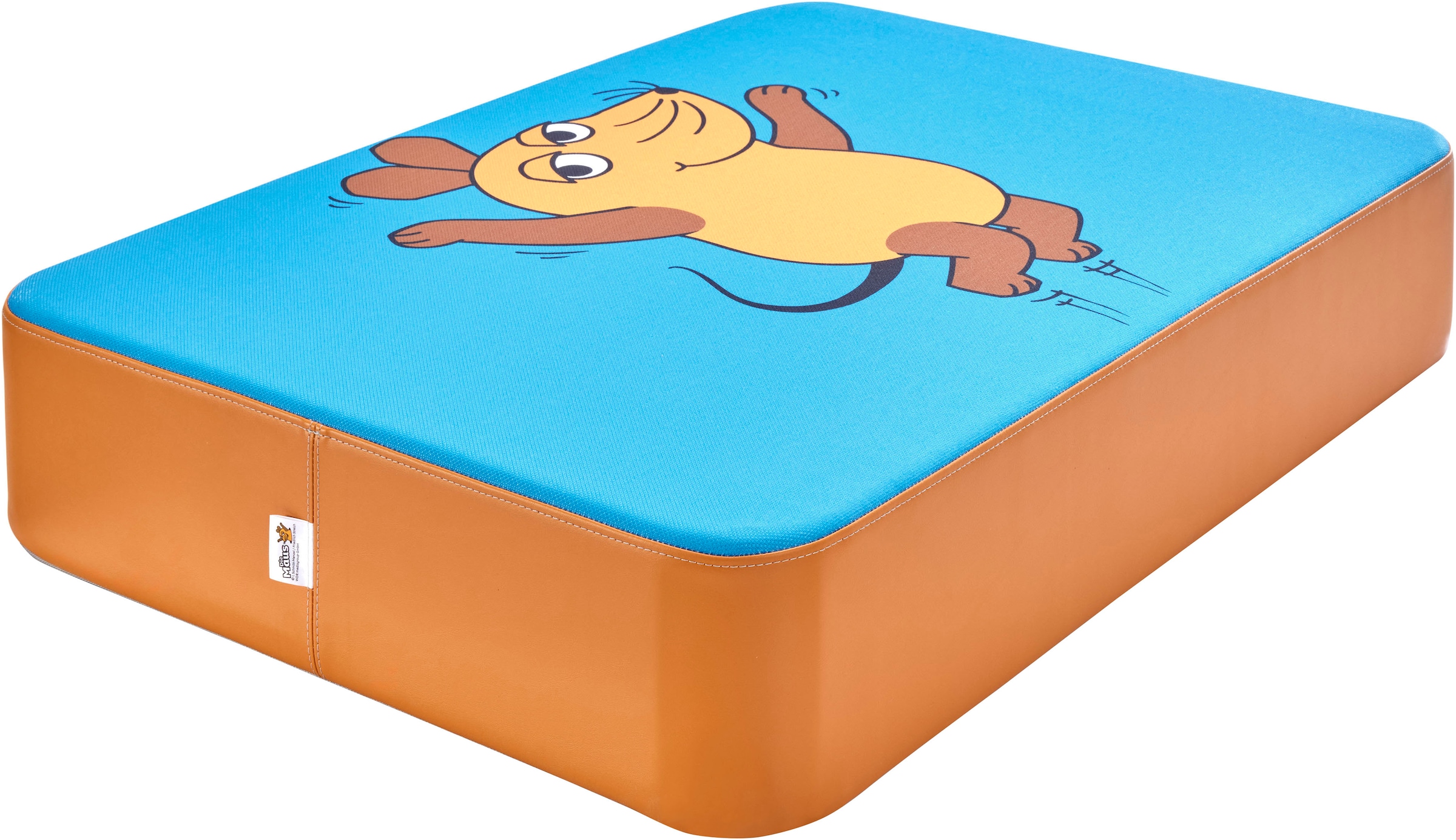 Weichbodenmatte »Hüpfpolster S orange, Die Maus, Maus«, Hüpfmatte; 97x70x17 cm; Made...