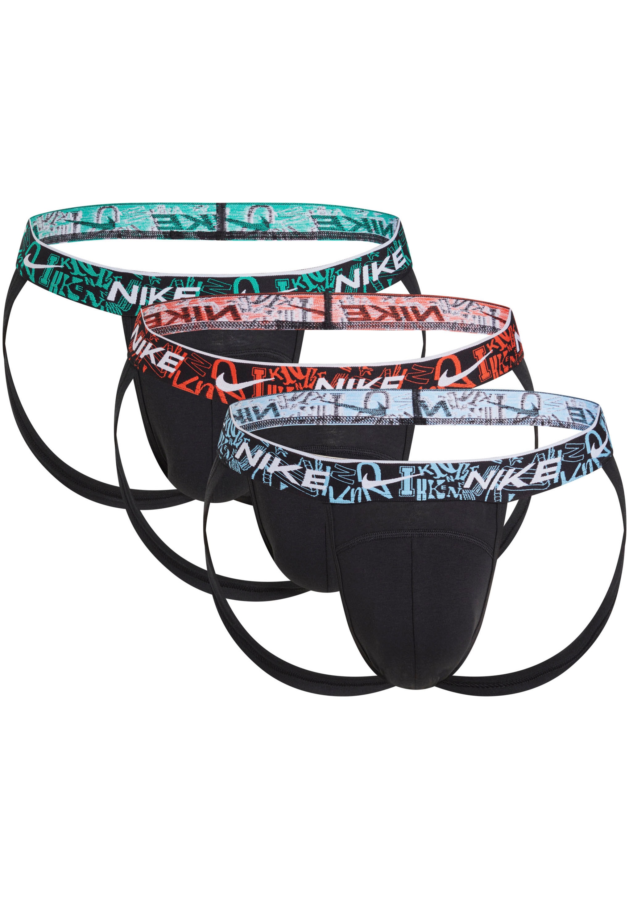 String »JOCK STRAP 3PK«, (Packung, 3 St., 3er), mit NIKE Logo-Elastikbund