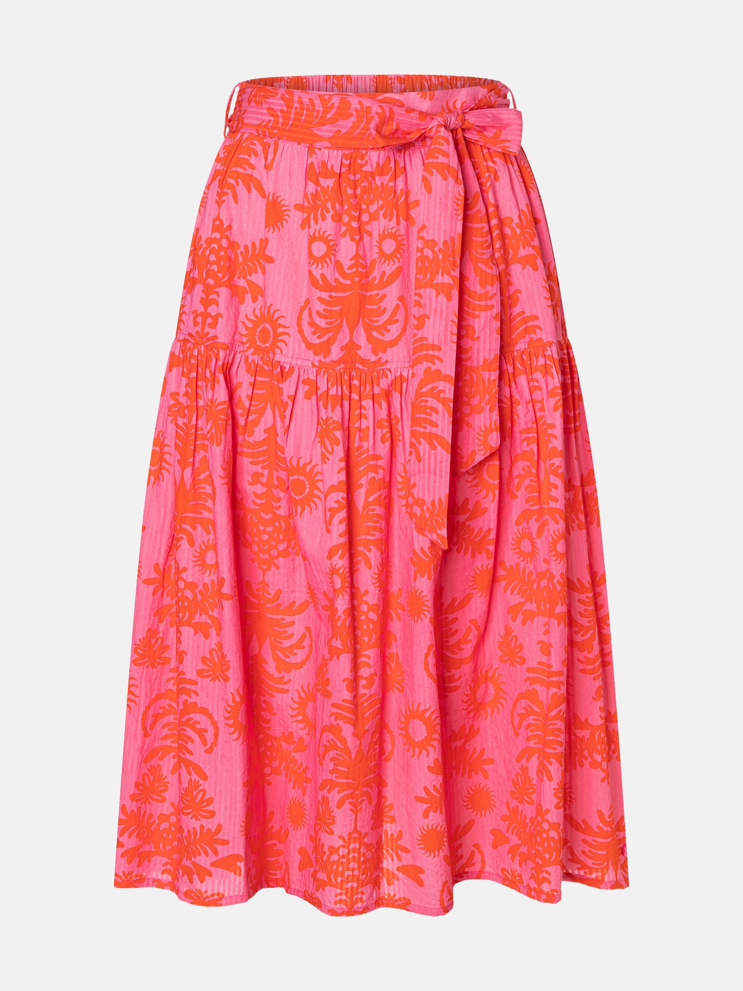 Lieblingsstück Midirock »BettyL« mit Allover-Print und Bindegürtel