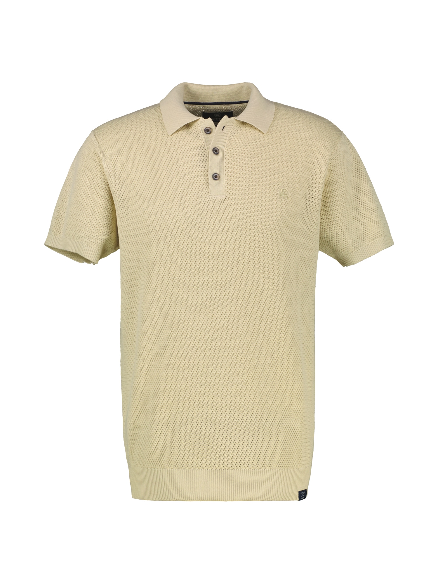 LERROS Poloshirt »Unifarbenes Poloshirt in Strukturqualität«