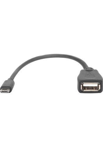 Digitus USB-Kabel »USB-Adapterkabel, OTG, Typ micro B - USB A«, USB Typ A, USB... kaufen