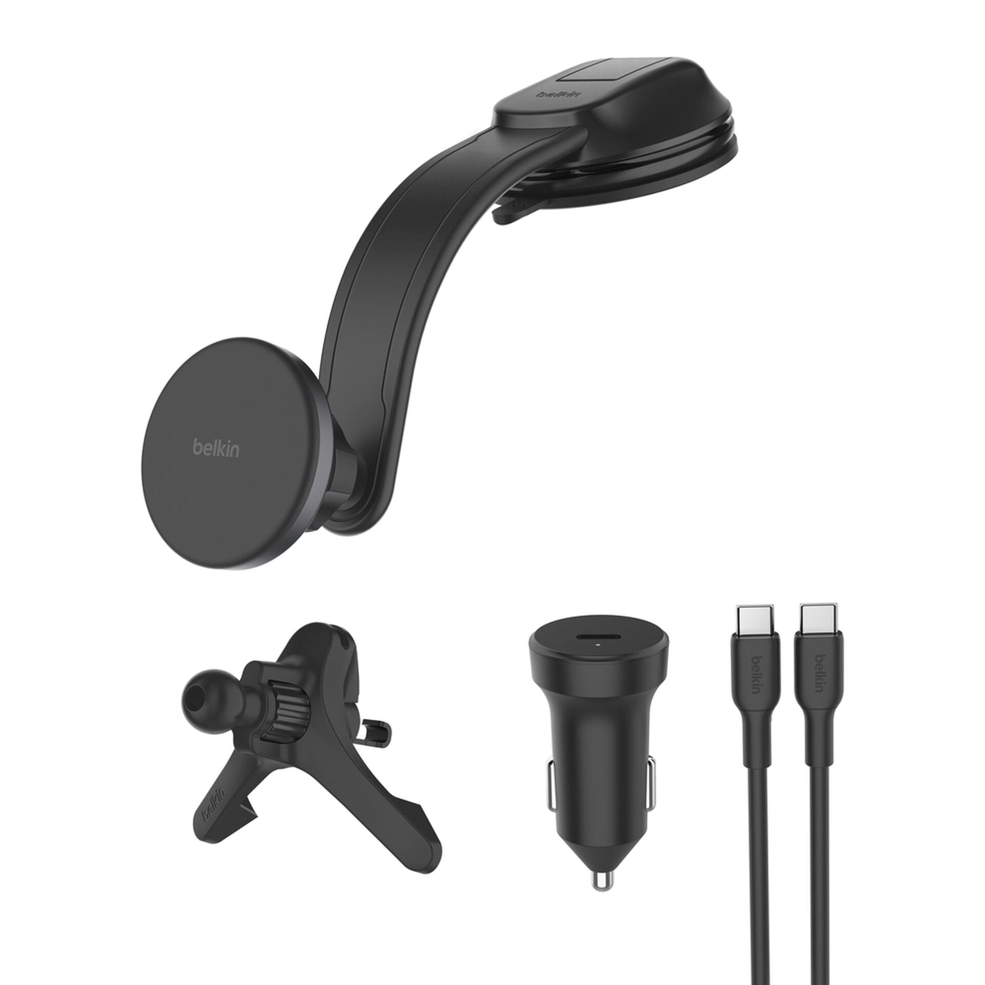 Belkin Wireless Charger »BoostCharge Magnetischer, kabelloser Kfz-Charger mit Lüftungshalterung«