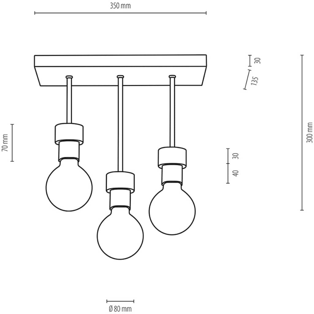 BRITOP LIGHTING Deckenleuchte »CHANDELLE«, 3 flammig-flammig