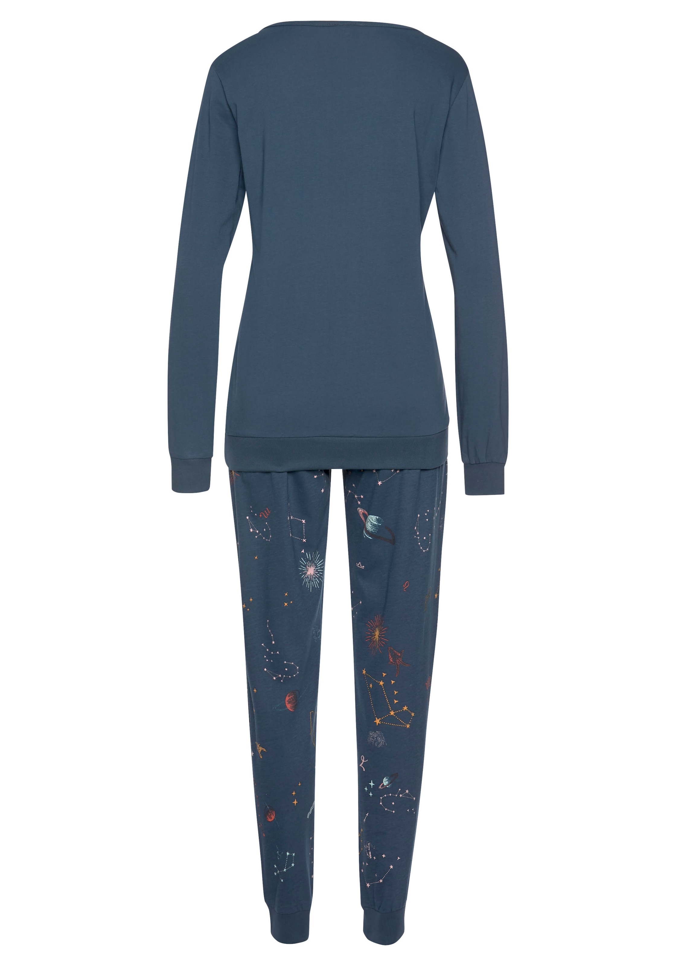Vivance Dreams Pyjama, (2 tlg.), mit Galaxy-Print