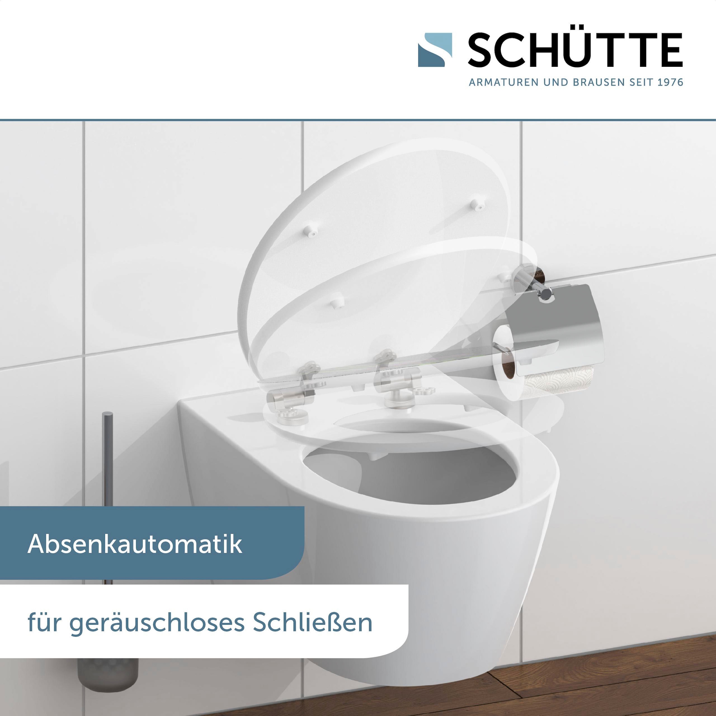 Schütte WC-Sitz »Asia«, High Gloss mit MDF Holzkern, mit Absenkautomatik