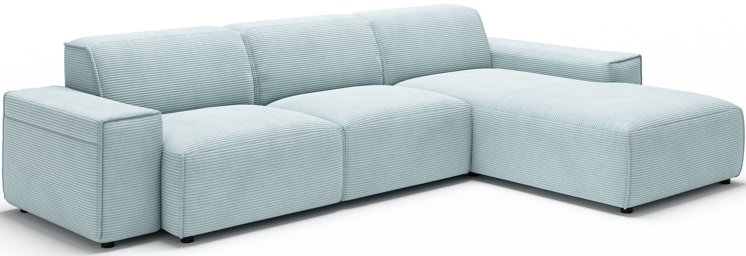 andas Ecksofa »Glimminge auch in Breitcord, Feincord, Bouclé + Easy care-Bezug«, L-Form, Breite 294, Zierkissen