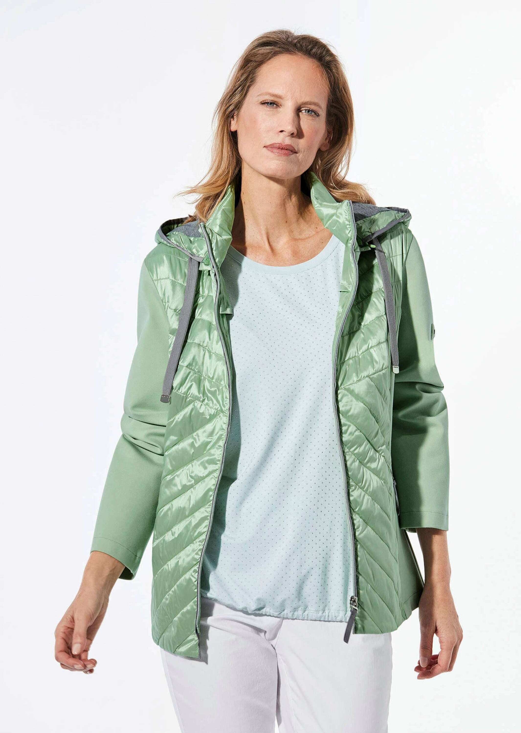 GOLDNER Kurzjacke »Kurzgröße Steppjacke mit abnehmbarer Kapuze«