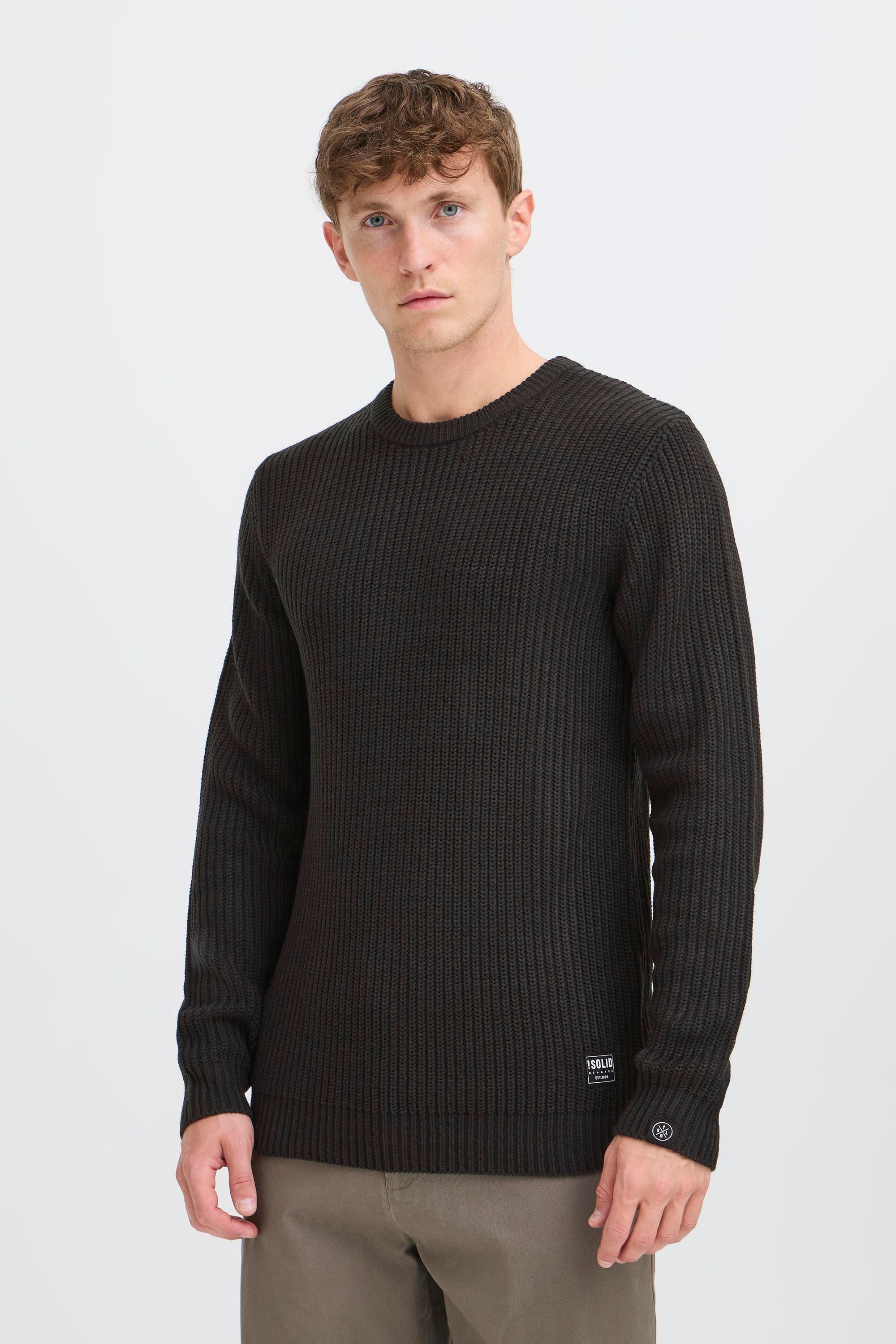 !Solid Strickfleece-Pullover »Strickpullover SDARON«