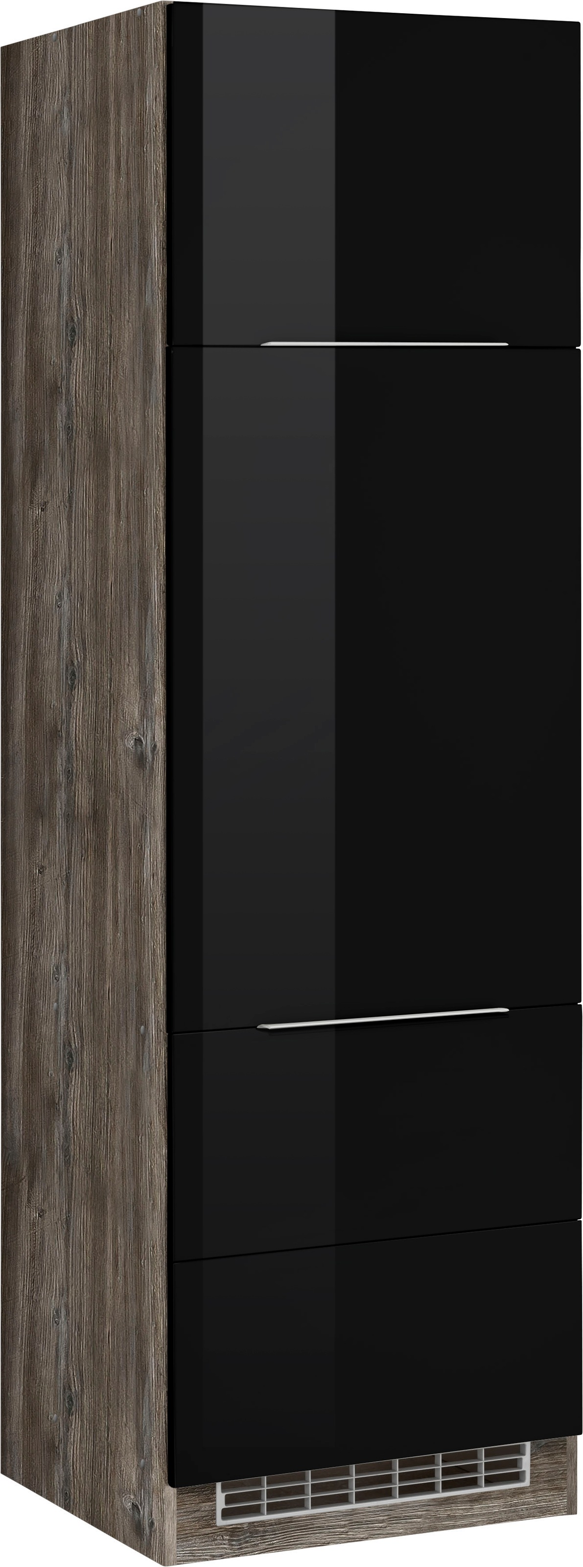 KOCHSTATION Kühlumbauschrank »KS-Brindisi« 60 cm breit, 200 cm hoch, hochwertige MDF Fronten