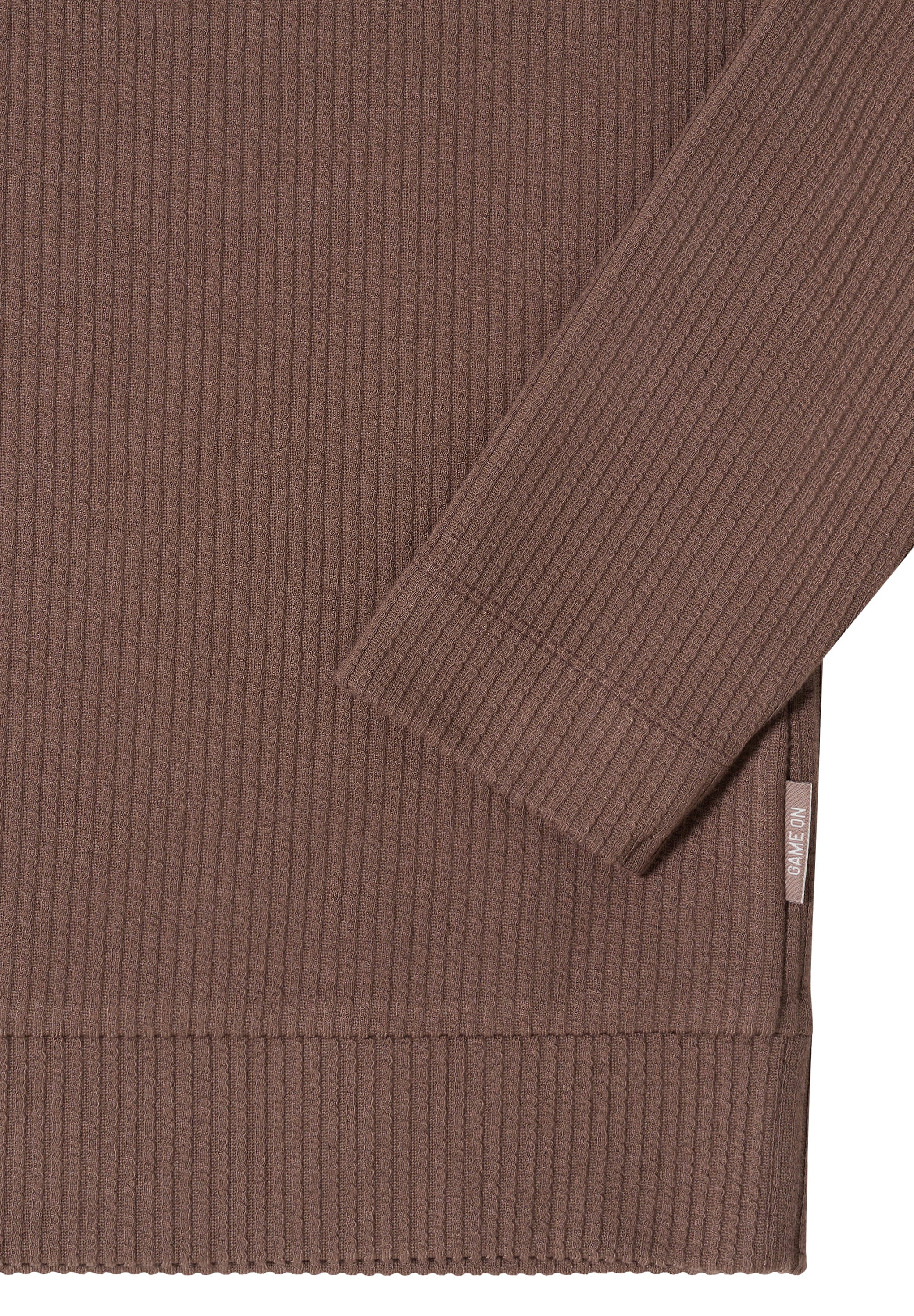 Cecil Langarmshirt mit vertikaler Struktur und Viskose