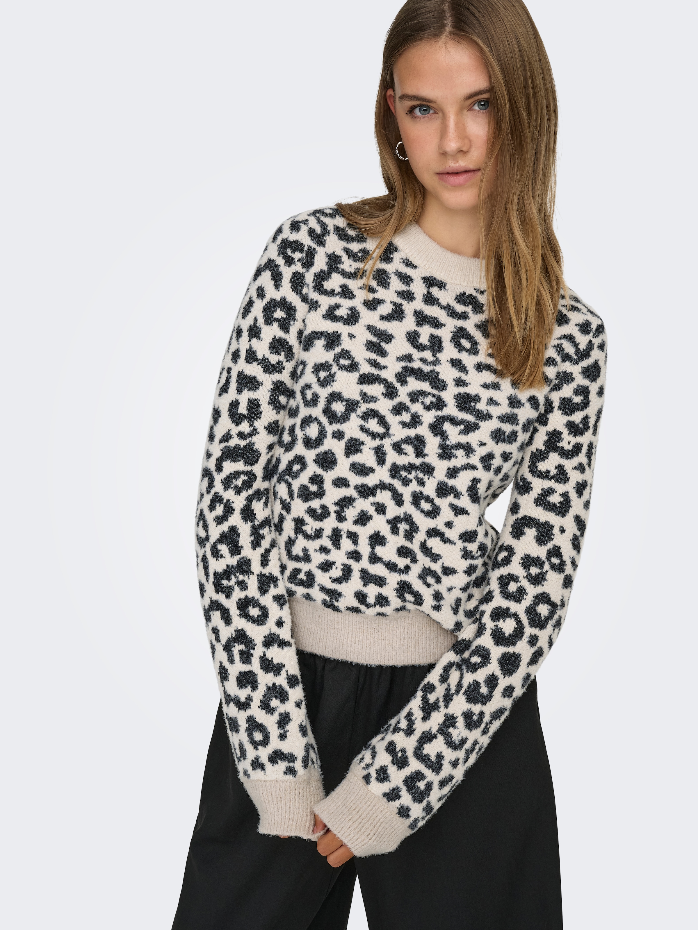 JDY Strickpullover »JDYLORRAINE ANIMAL L/S PULLOVER KNT NOOS«