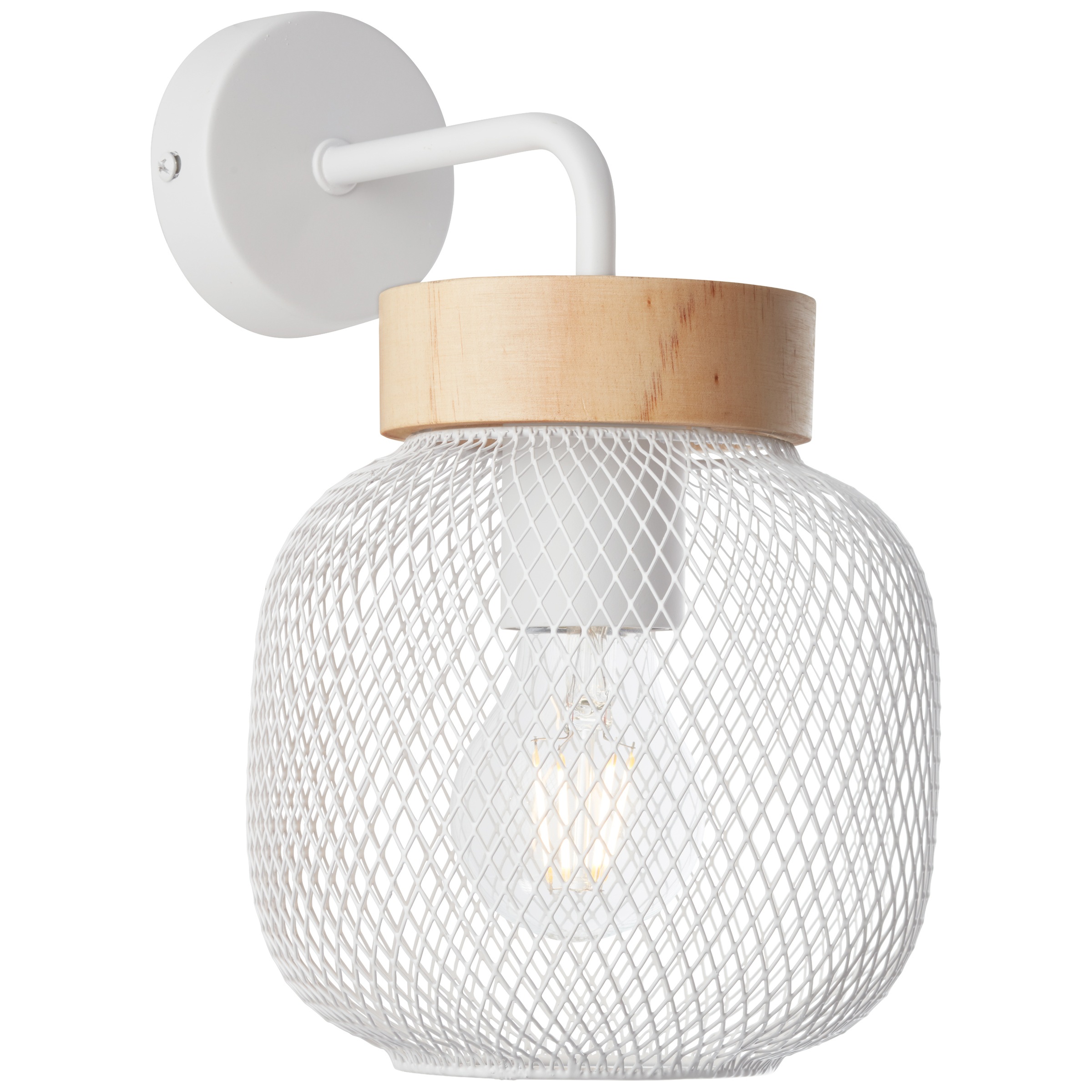 Brilliant Wandleuchte »Giada«, 1 flammig, Leuchtmittel E27 | ohne Leuchtmittel, Wandlampe, Höhe 26,5 cm, 1x E27, Metall/Holz