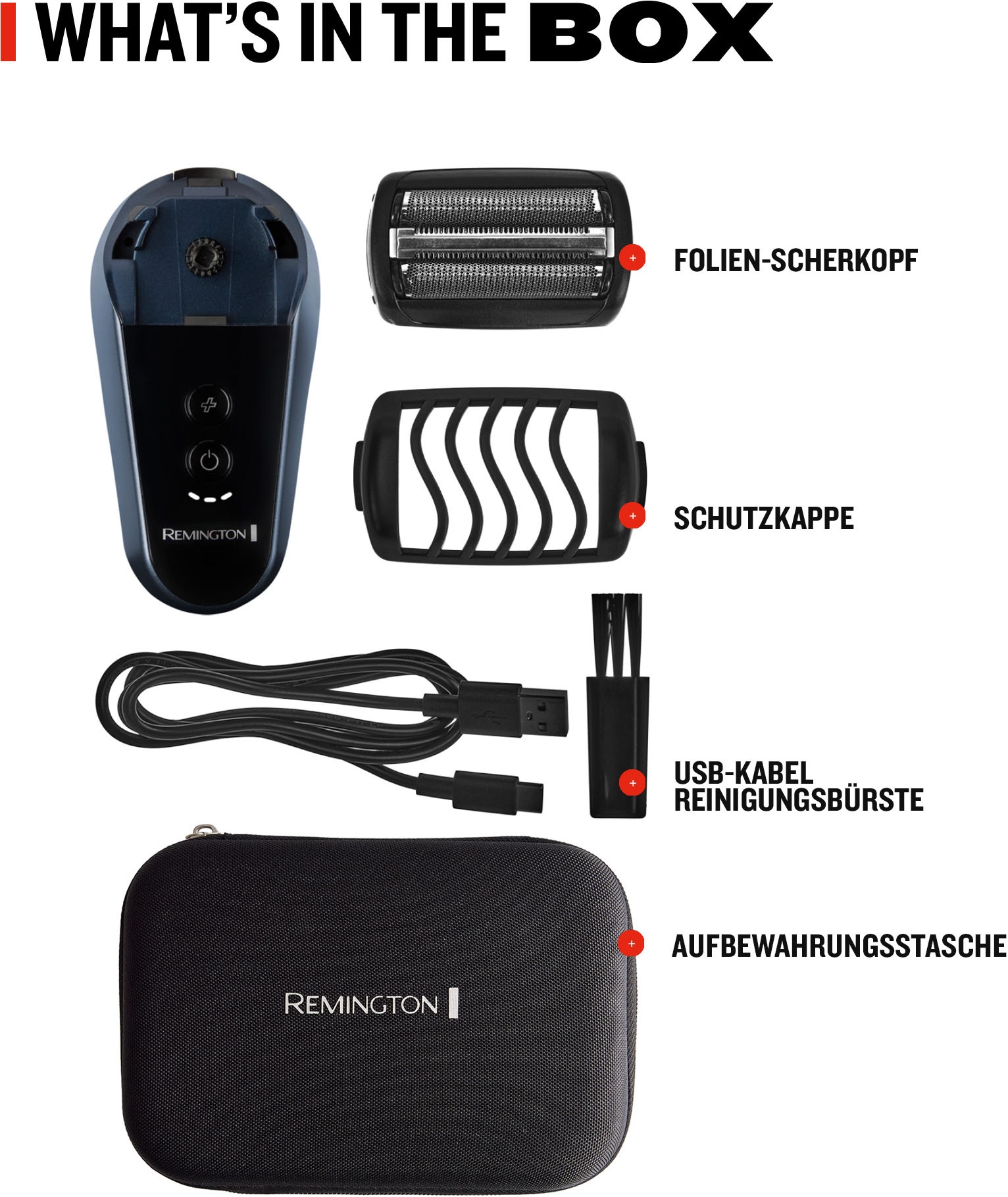 Remington Glatzen-Rasierer »XF8000« Balder Head & Face Elektrorasierer für Nass-& Trockenrasur