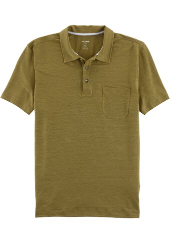 Poloshirt »im Hemden-Look mit Leinen«, in sommerlicher Casual-Optik