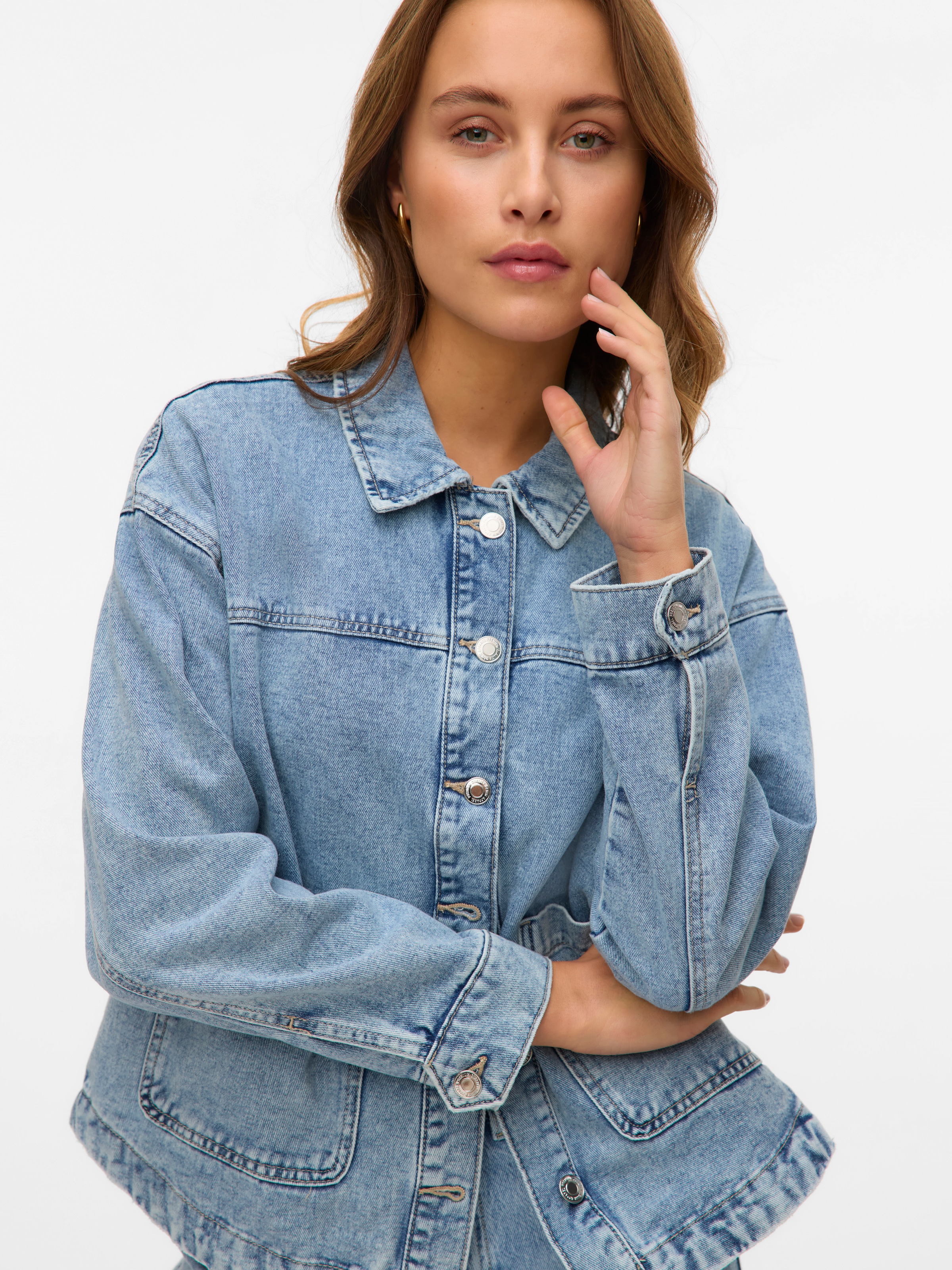 Vero Moda Jeansjacke »VMJAMIE LS DENIM SHACKET MIX NOOS«