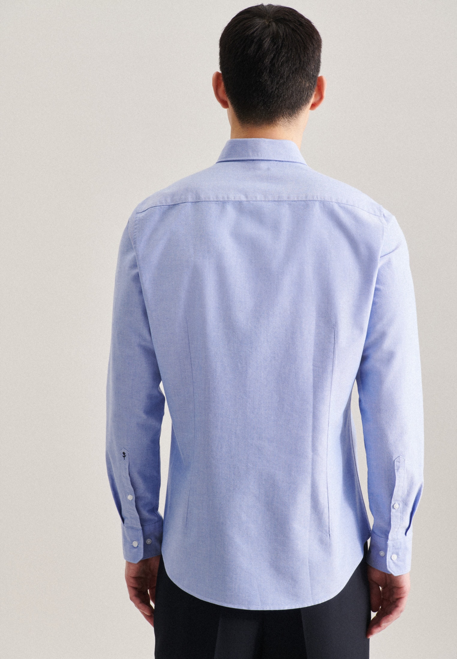 seidensticker Businesshemd »X-Slim«, X-Slim Langarm Button-Down-Kragen Uni