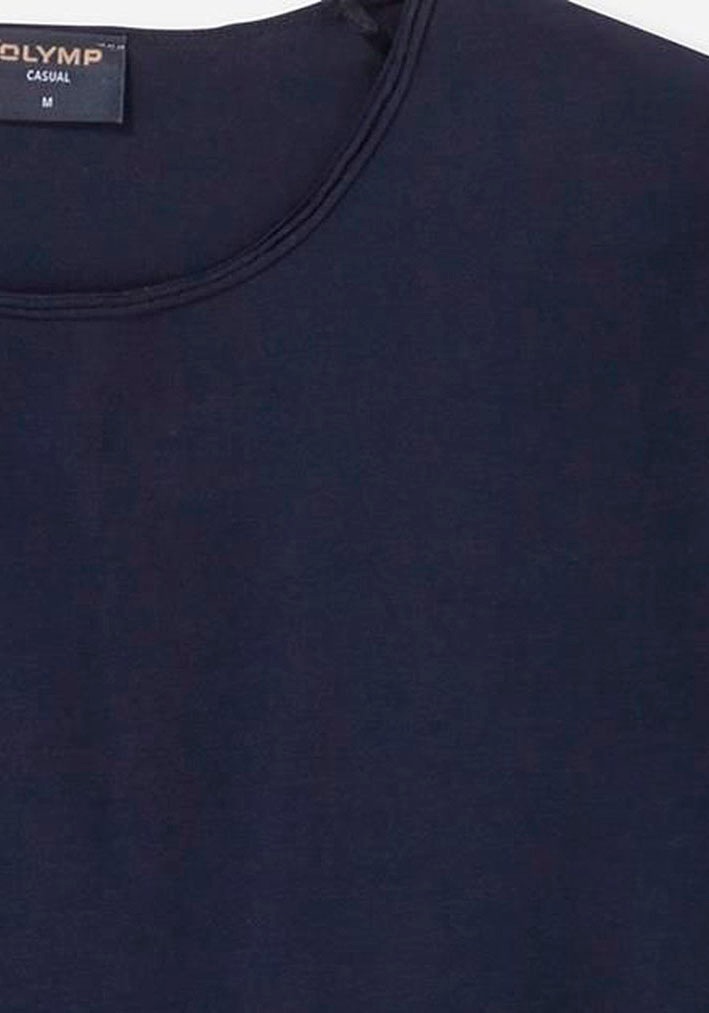 OLYMP T-Shirt »Casual«, mit Rollkante am Ausschnitt