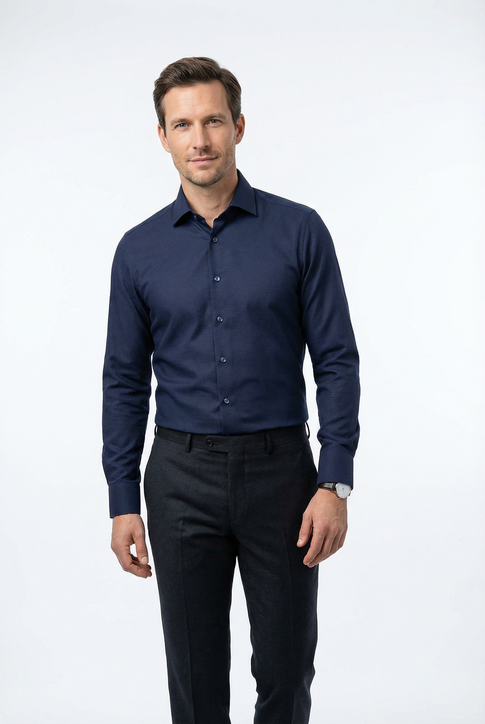 OLYMP Businesshemd »Level 5« Body Fit, New York-Kentkragen, modisches Muster