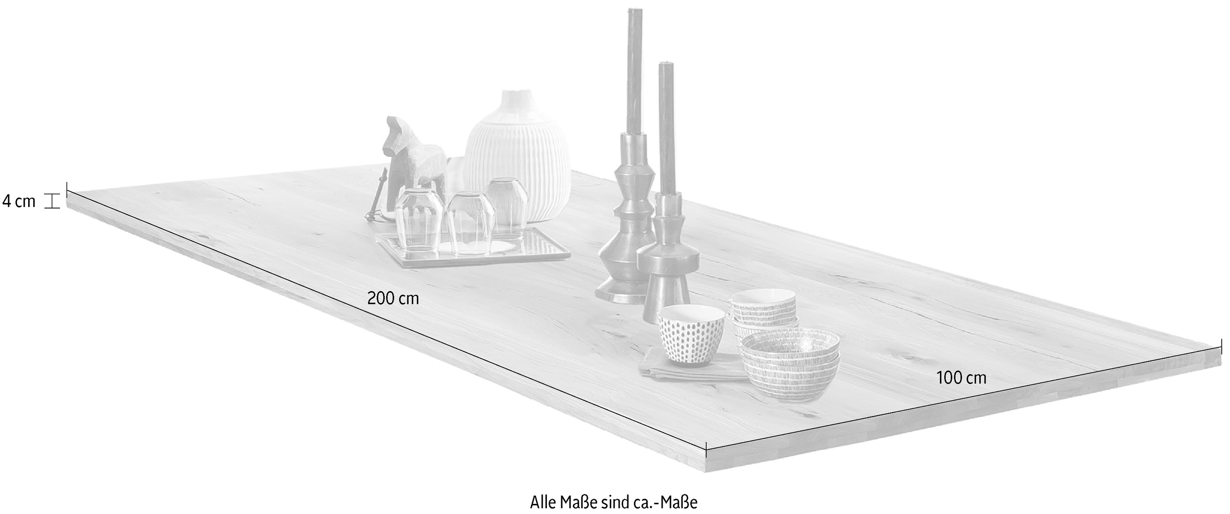 SIT Tischplatte, im geölten Finish