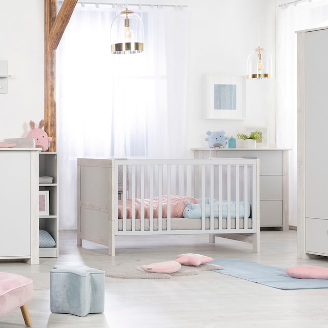 roba® Babymöbel-Set »Mila«, (Spar-Set, 2 St., Kinderbett, Wickelkommode),  mit Kinderbett und Wickelkommode im OTTO Online Shop