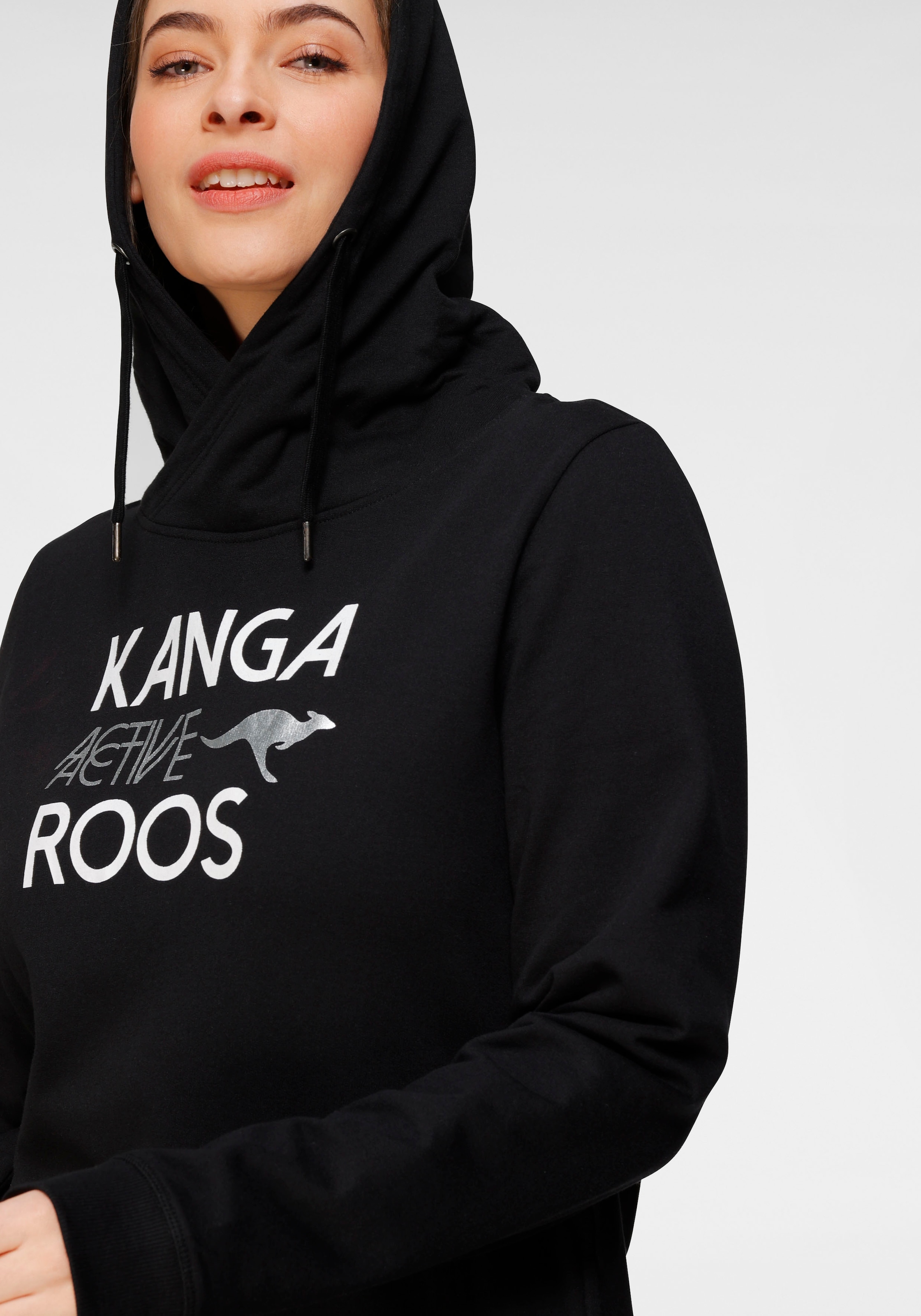 KangaROOS Sweatshirt, lange Ärmel, figurumspielende Passform