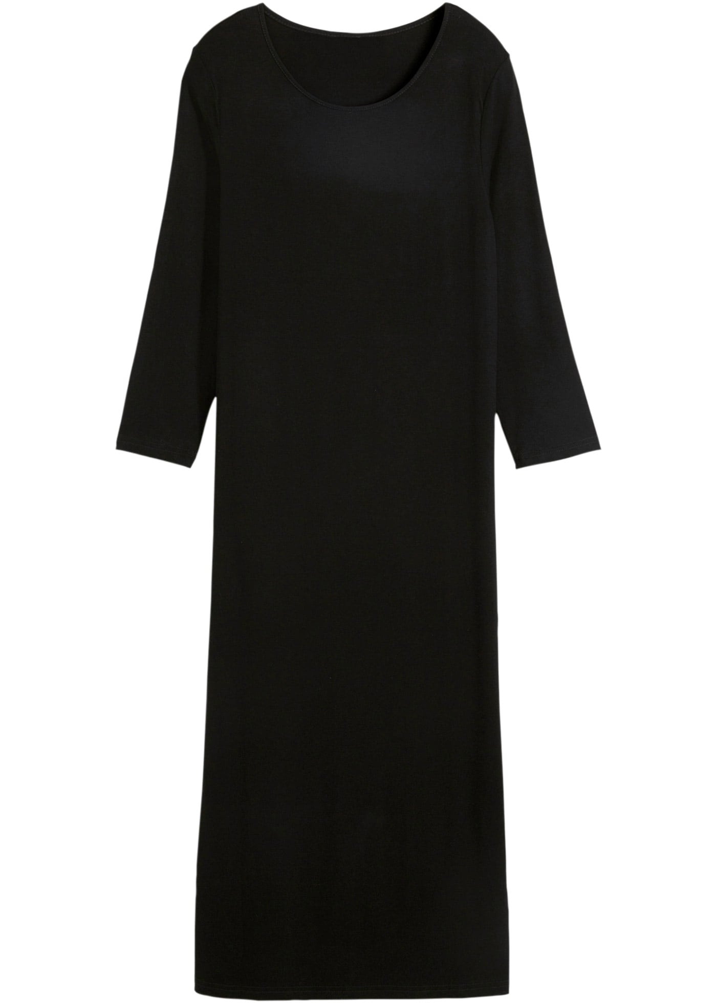 bonprix Shirtkleid 1 tlg. für den Alltag, aus leicht fließendem Material, mit 3/4-Ärmeln