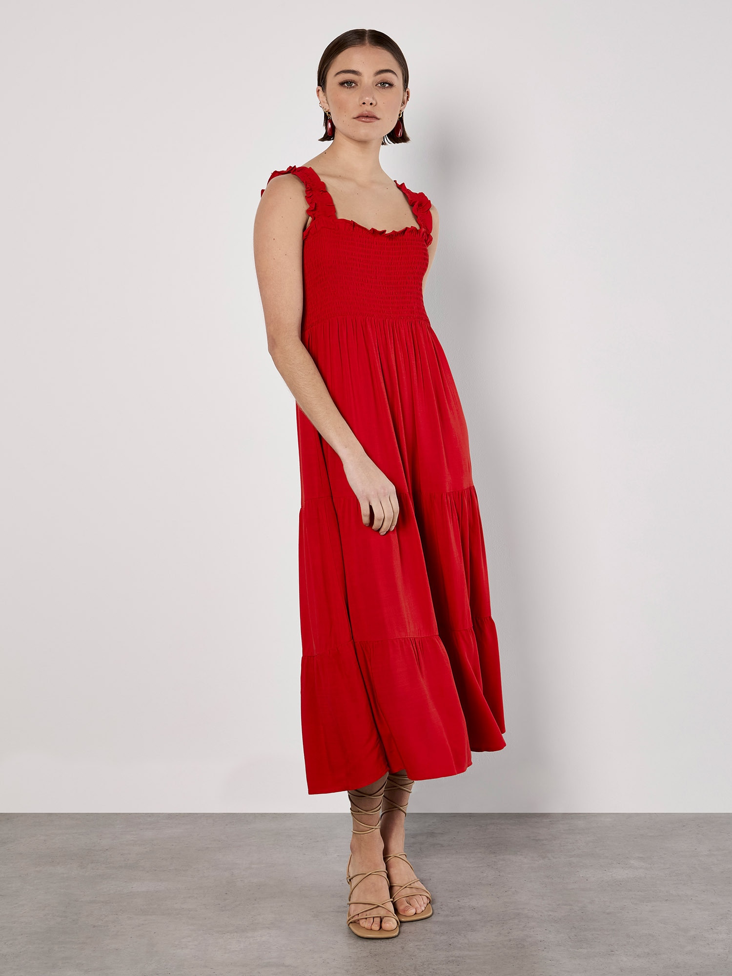 Apricot Midikleid »Midikleid« mit Smockdetails