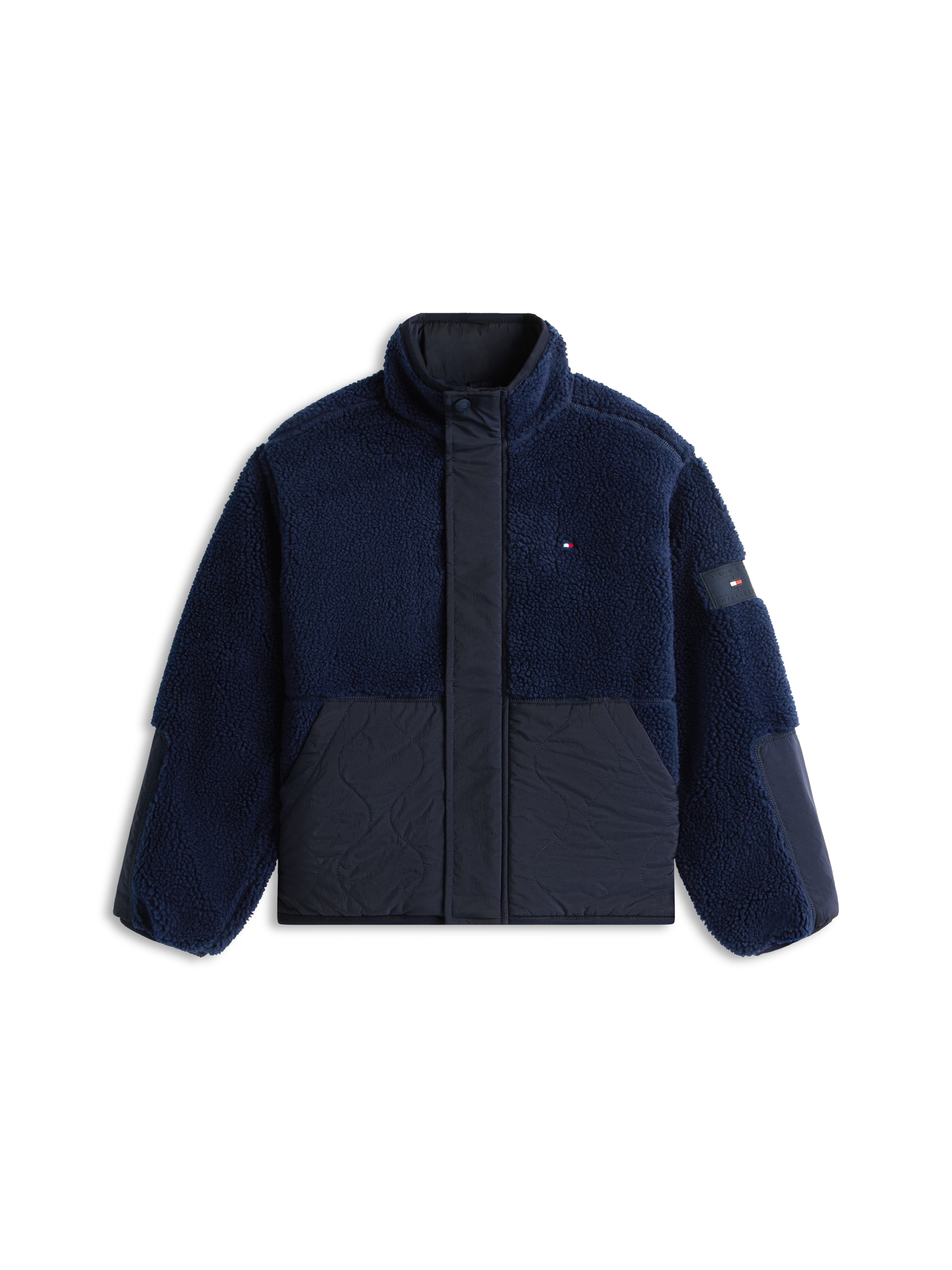 Tommy Hilfiger Bomberjacke »TEDDY QUILTED BOMBER« ohne Kapuze