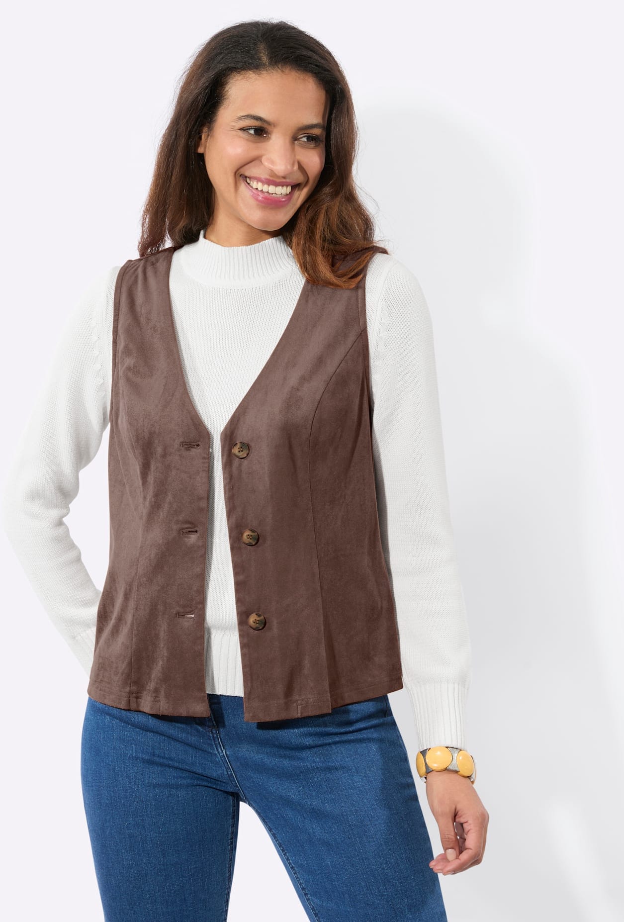 Casual Looks Lederimitatweste