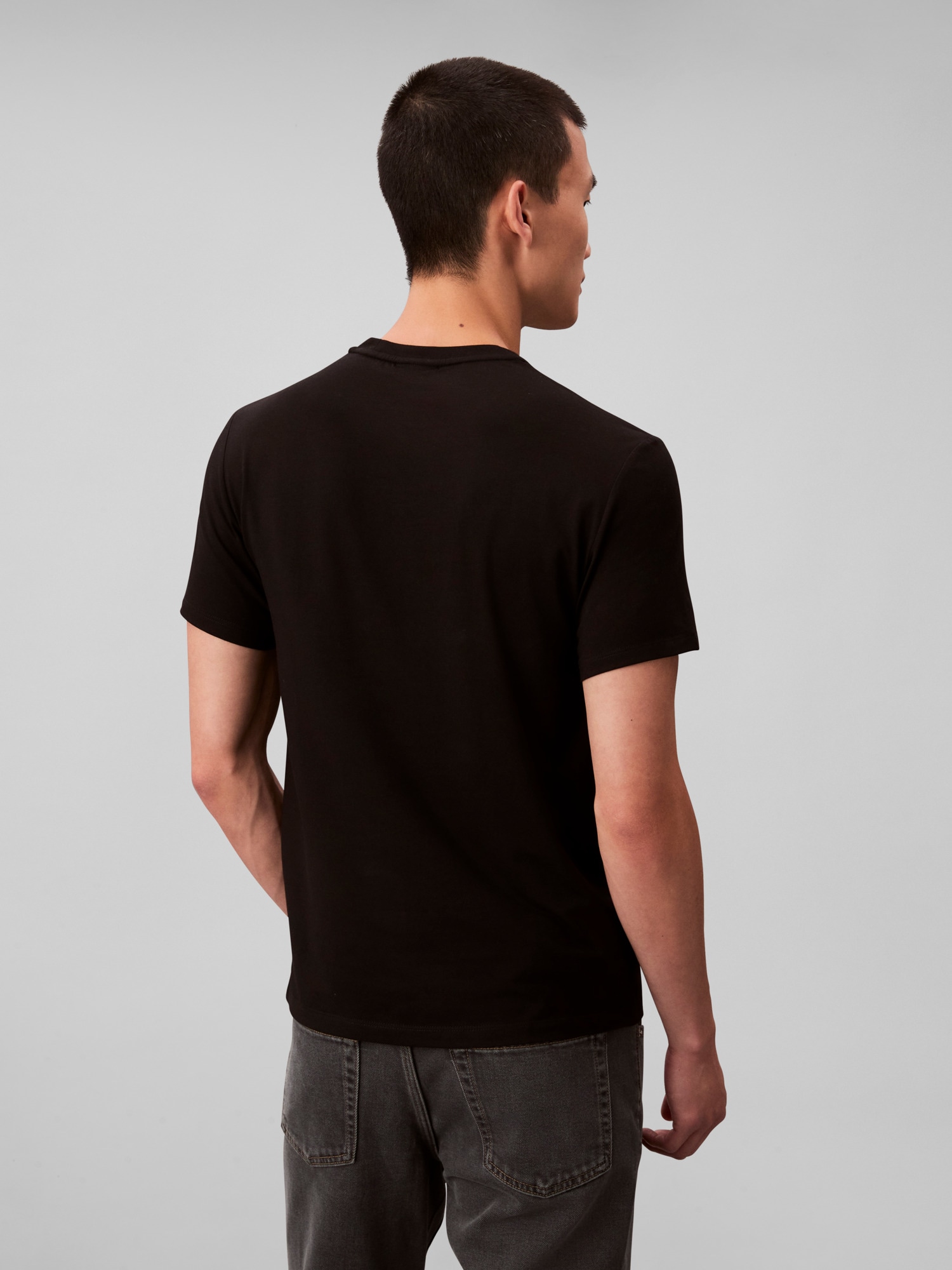 Calvin Klein T-Shirt »SS STRETCH COTTON SLIM TEE 2PK«, (Packung, 2 tlg.), Rundhalsausschnitt, slim fit