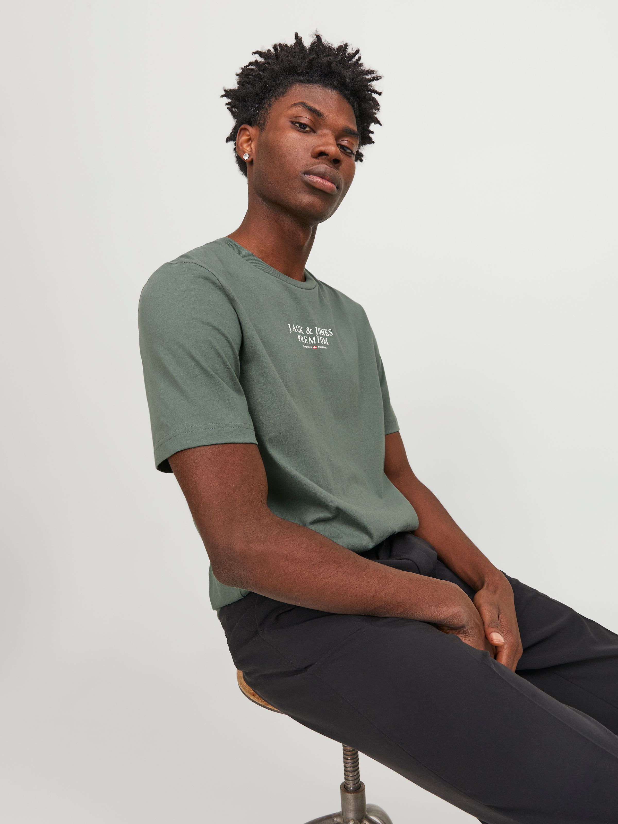 Jack & Jones Rundhalsshirt »JPRBLUARCHIE TEE CREW NECK« mit Logo Print