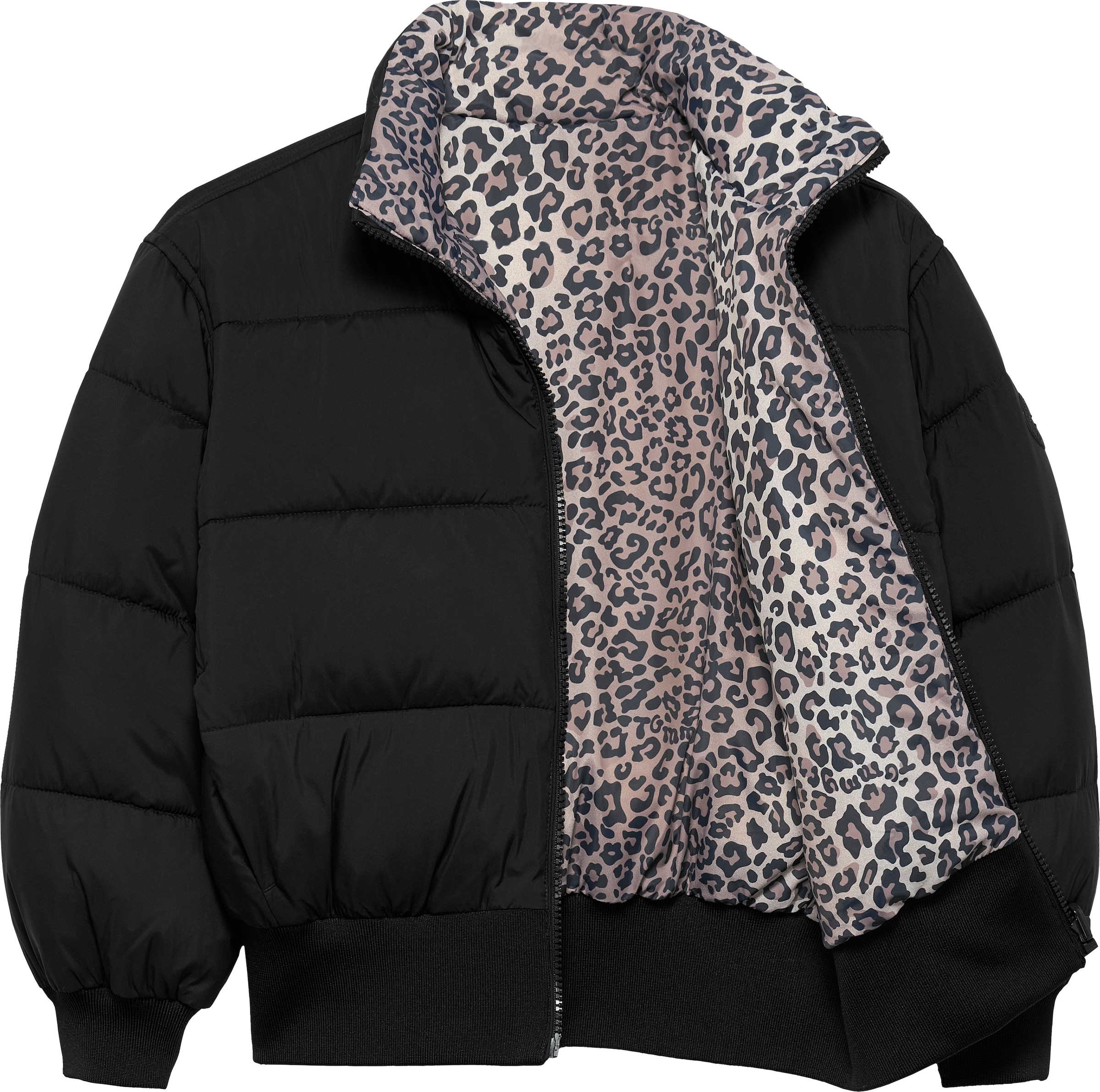 Tommy Hilfiger Wendejacke »REVERSIBLE STRIPE PUFFER BOMBER«, ohne Kapuze, Kinder bis 16 Jahre
