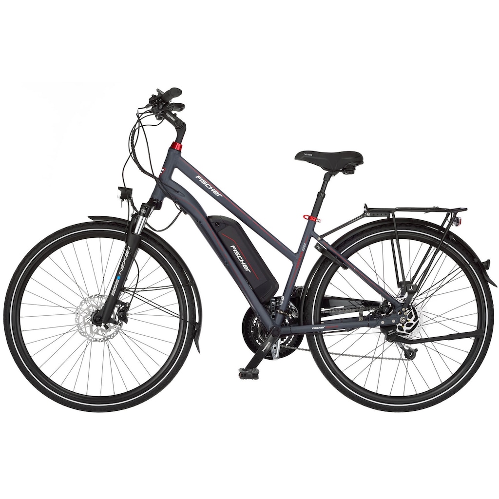 FISCHER Fahrrad E-Bike »VIATOR ETD 2222 557«, 24 Gang, Shimano, Altus, Heckmotor 250 W