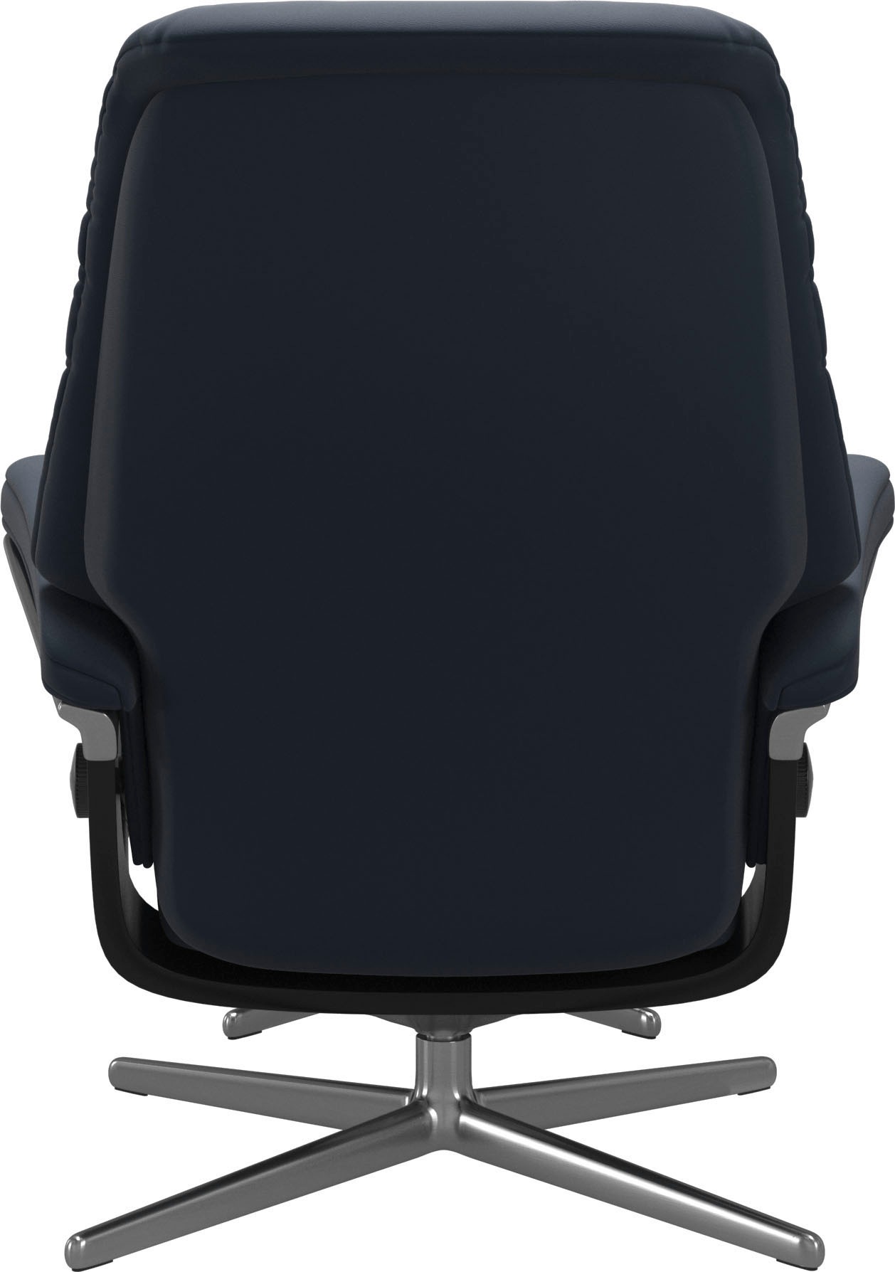 Stressless® Relaxsessel »Sunrise«, (Set, Relaxsessel mit Hocker), mit Hocker, mit Cross Base, Größe S, M & L, Holzakzent Schwarz