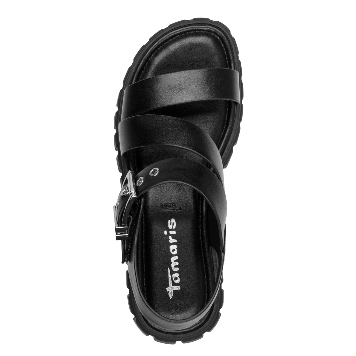Tamaris Plateausandale  Sommerschuh, Plateausandalale in veganer Verarbeitung