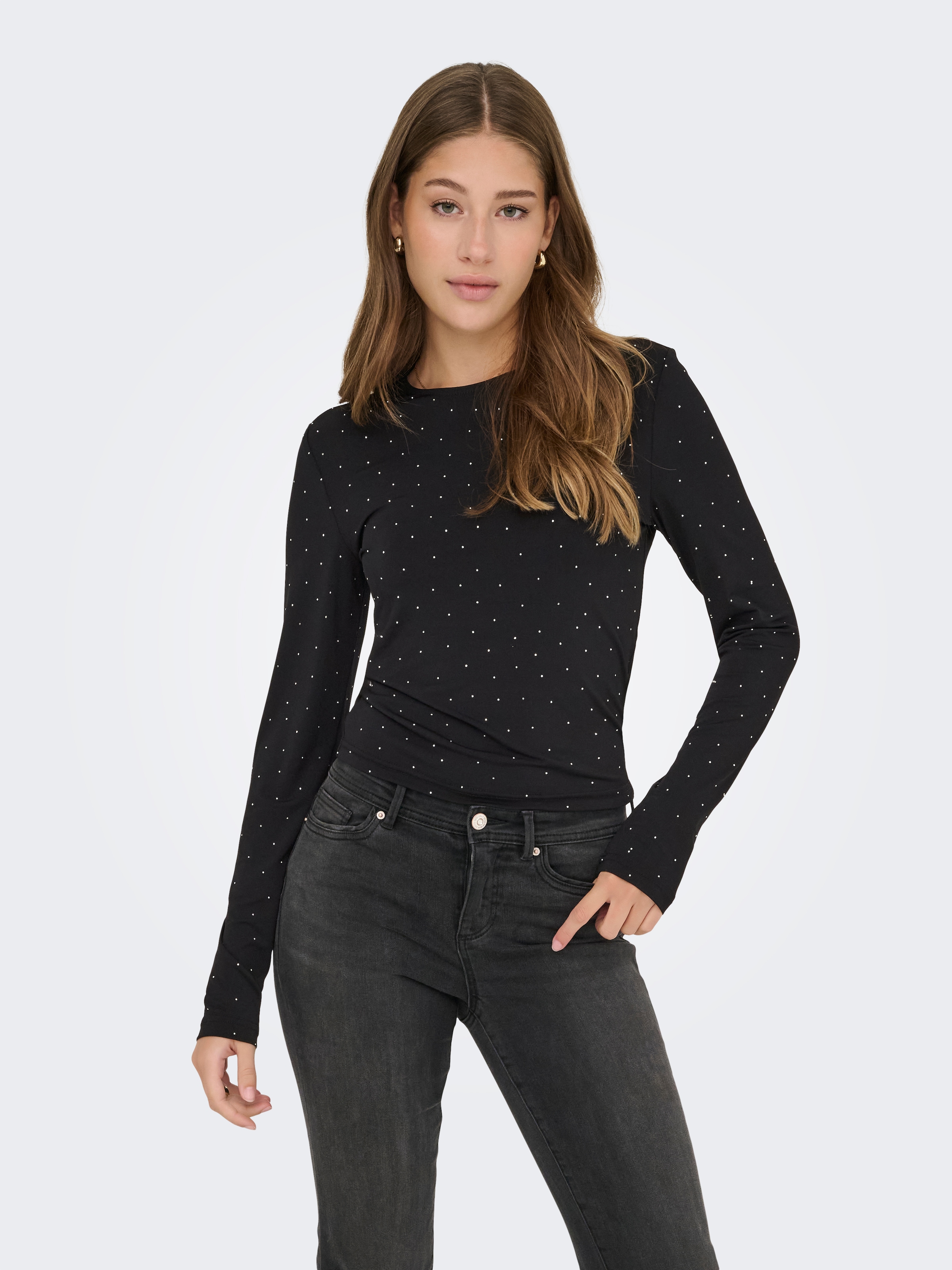 ONLY Langarmshirt »ONLZITA L/S O-NECK TOP BF JRS«