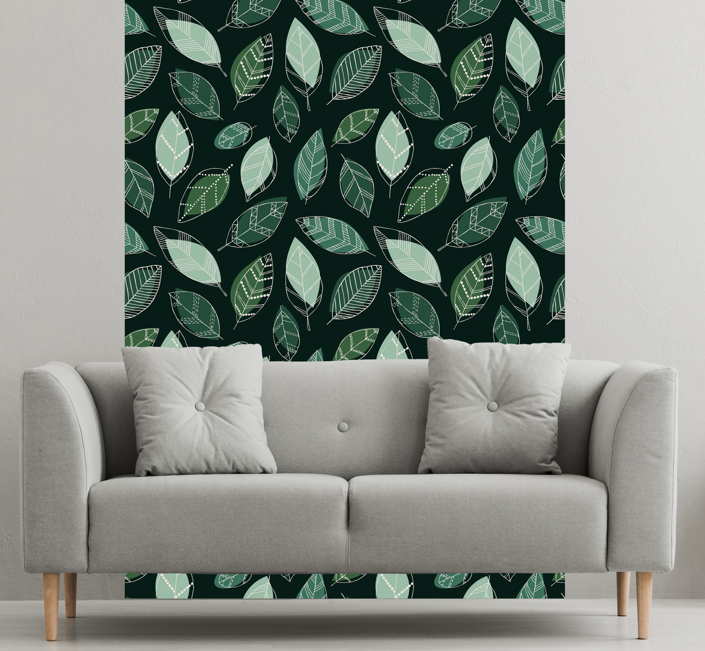 queence Vinyltapete »Bunte Blätter«, botanisch, 90x250cm, selbstklebend, kinderleichte Anbringung, Sticker