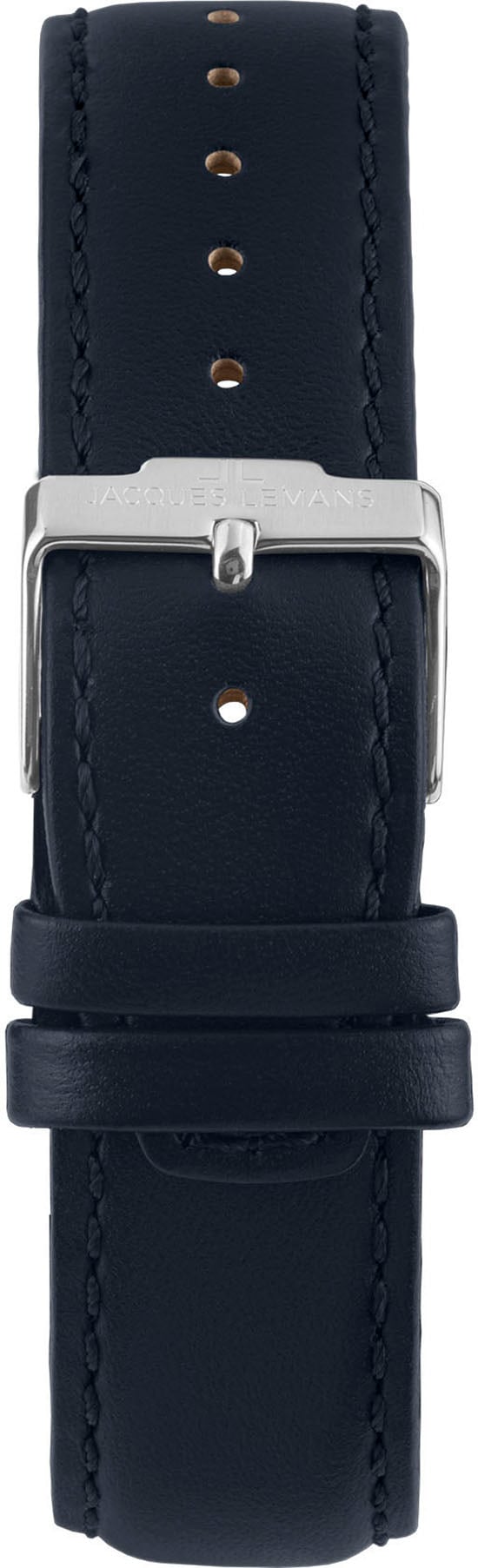 Jacques Lemans Quarzuhr »Derby« Armbanduhr, Herrenuhr, Lederarmband, analog, Tag, kleine Sekunde