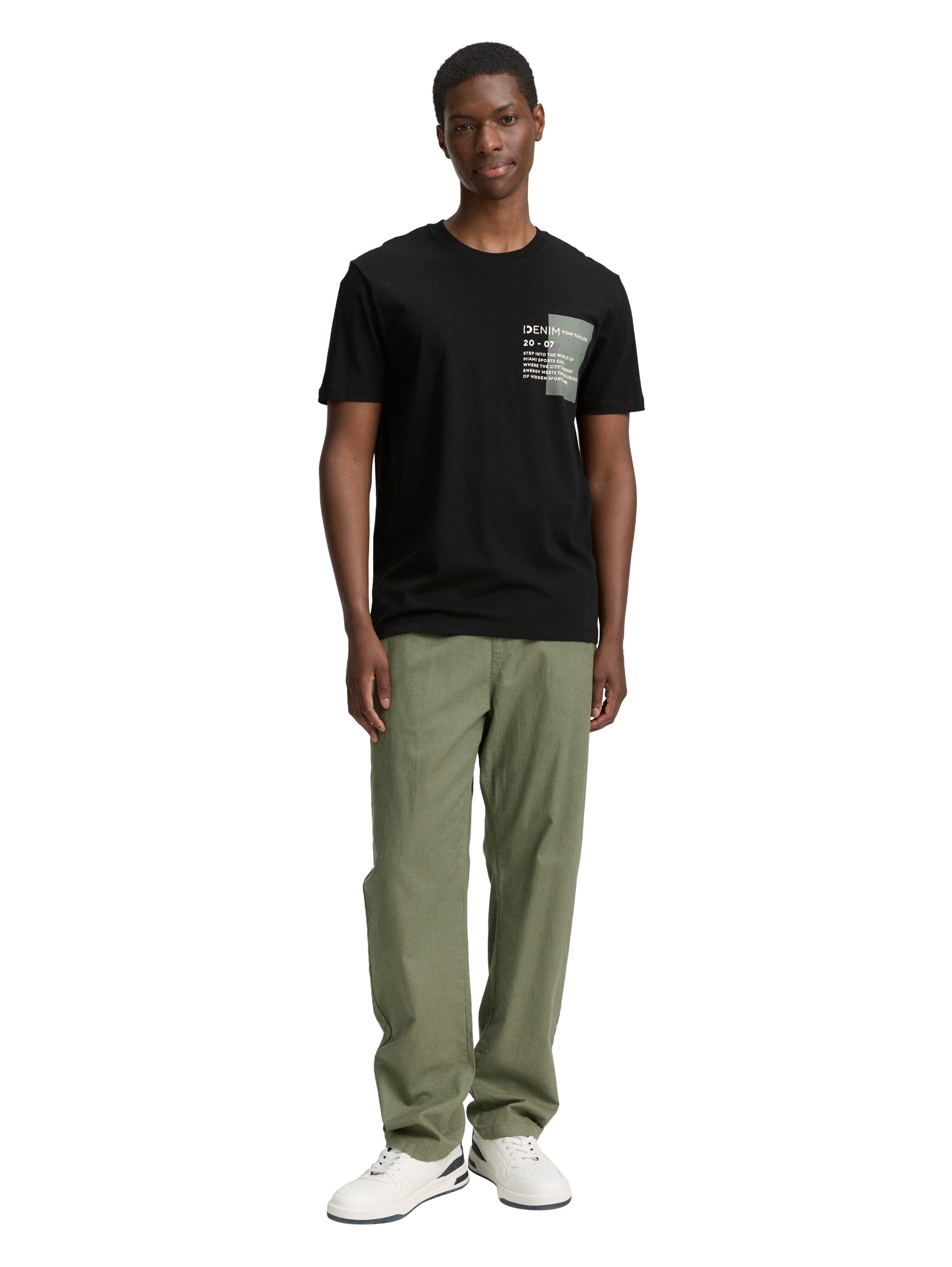TOM TAILOR Denim T-Shirt, mit verschiedenen Logo Prints